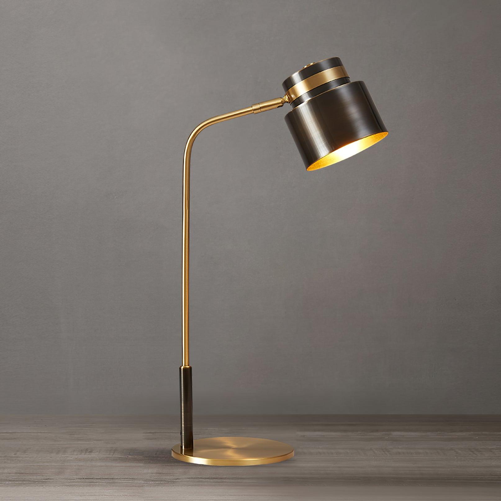 Zorase Brass Industrial Table Lamp - Letslighting