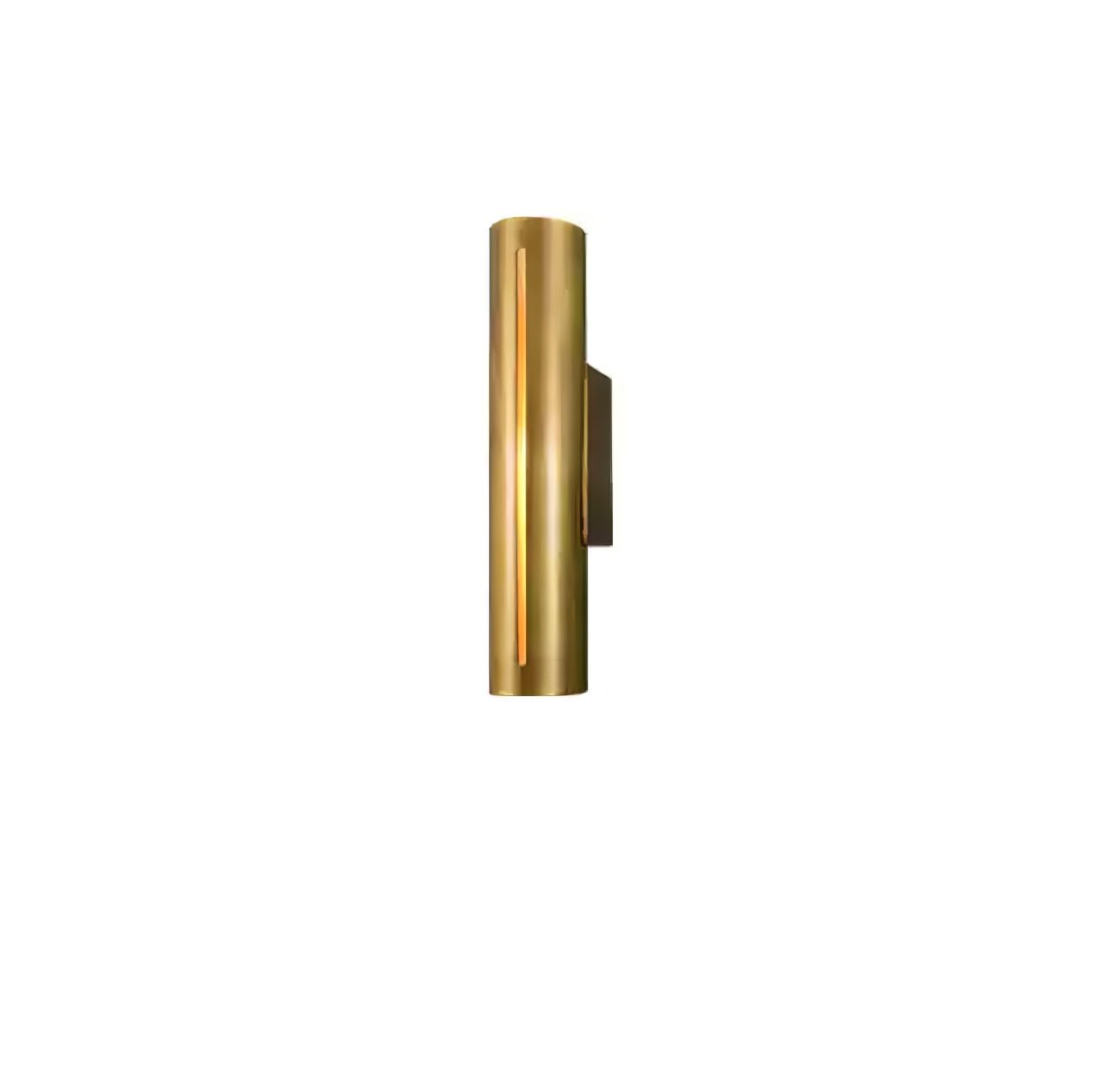 Avsilara Modern Minimalist Cylinder Brass Wall Light - Letslighting