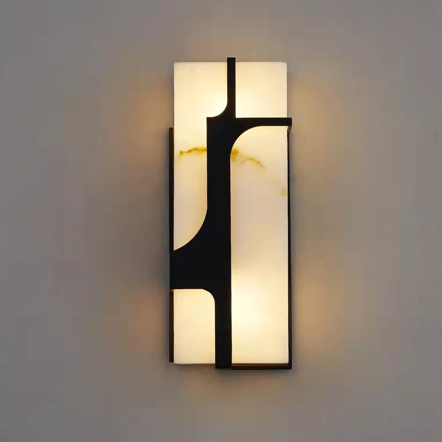 Ariel Wall Lamp Alabaster & Brass Elegance - Letslighting
