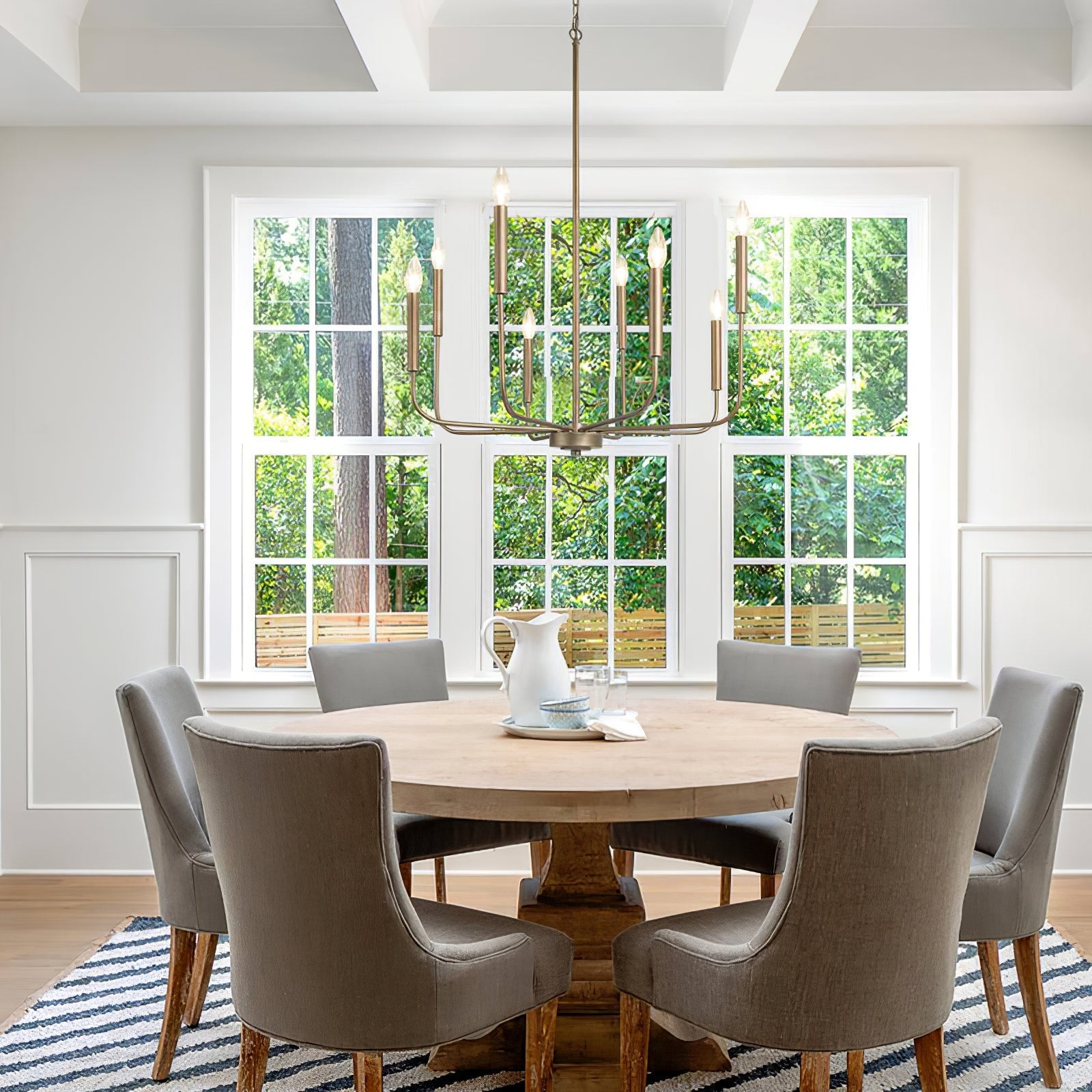 Ulfuvys Modern Candle Industrial Chandelier - Letslighting