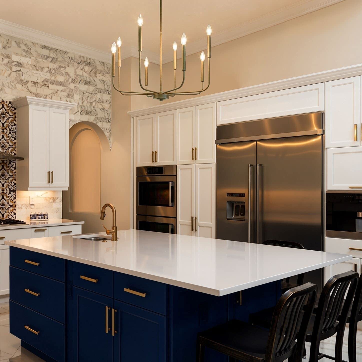 Ulfuvys Modern Candle Industrial Chandelier - Letslighting