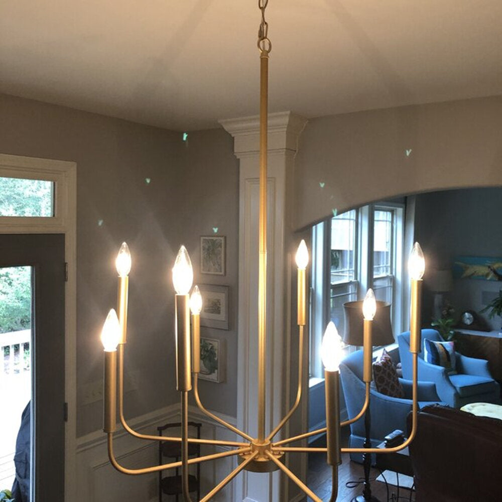 Ulfuvys Modern Candle Industrial Chandelier - Letslighting