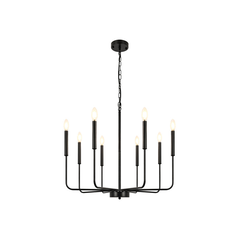 Ulfuvys Modern Candle Industrial Chandelier - Letslighting