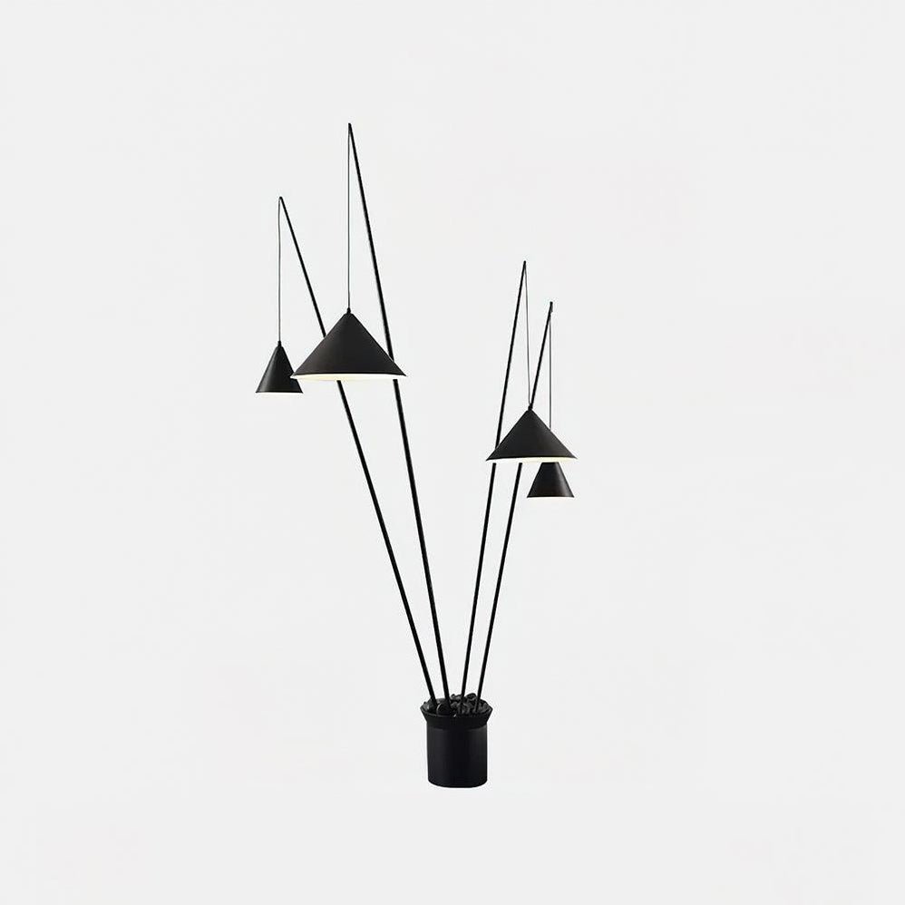 Canorara Multi-Arm Black Floor Lamp - Letslighting