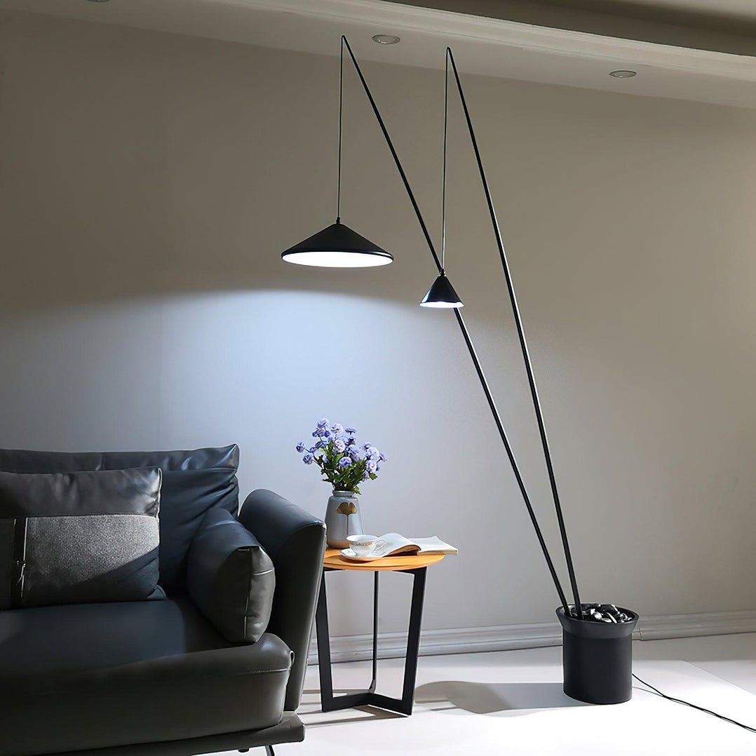 Canorara Multi-Arm Black Floor Lamp - Letslighting