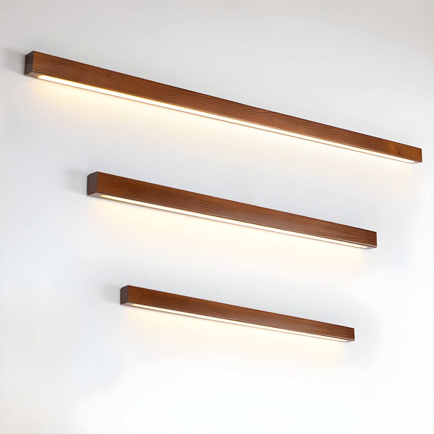 Lustra Wall Light Wood Linear Minimalist LED - Letslighting