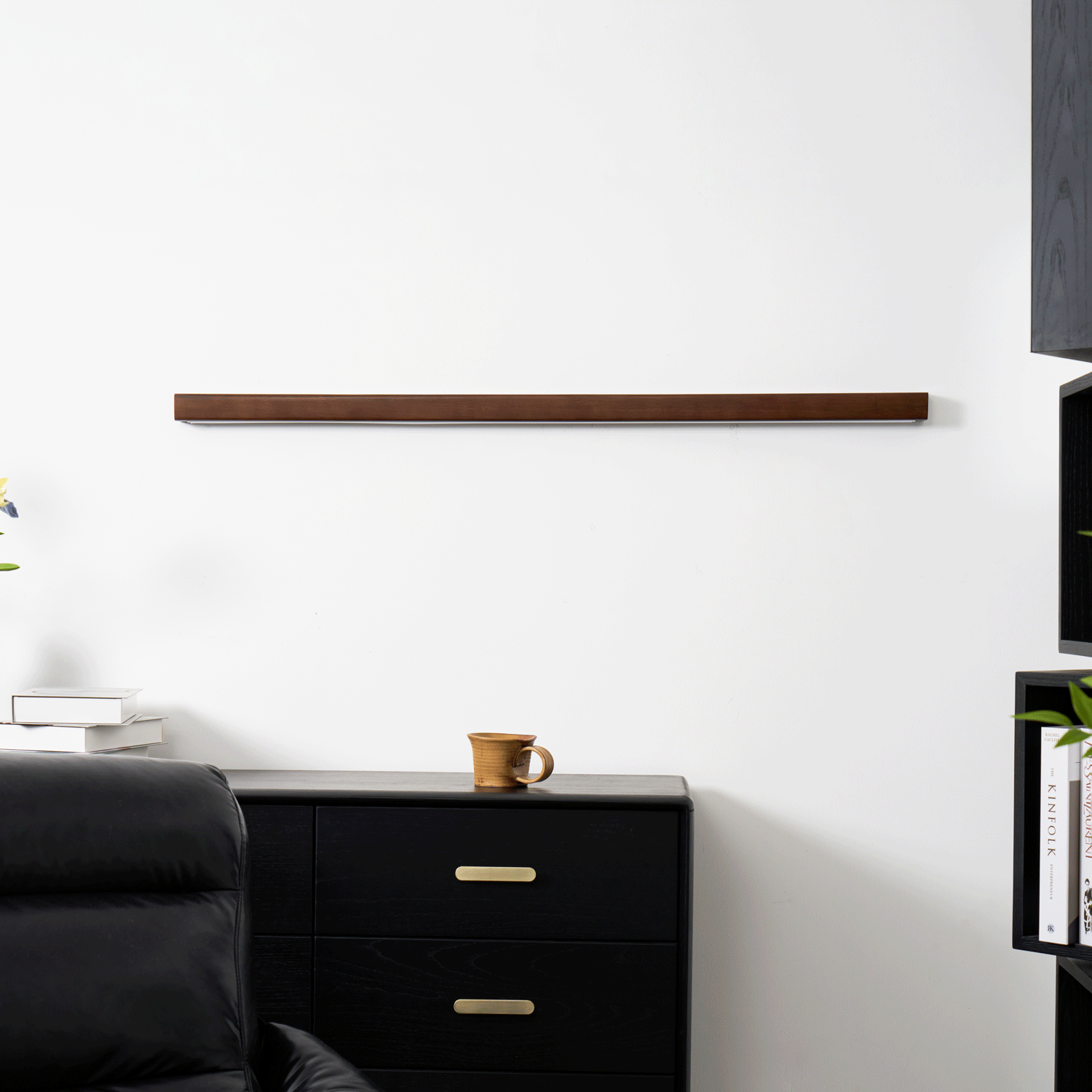 Lustra Wall Light Wood Linear Minimalist LED - Letslighting