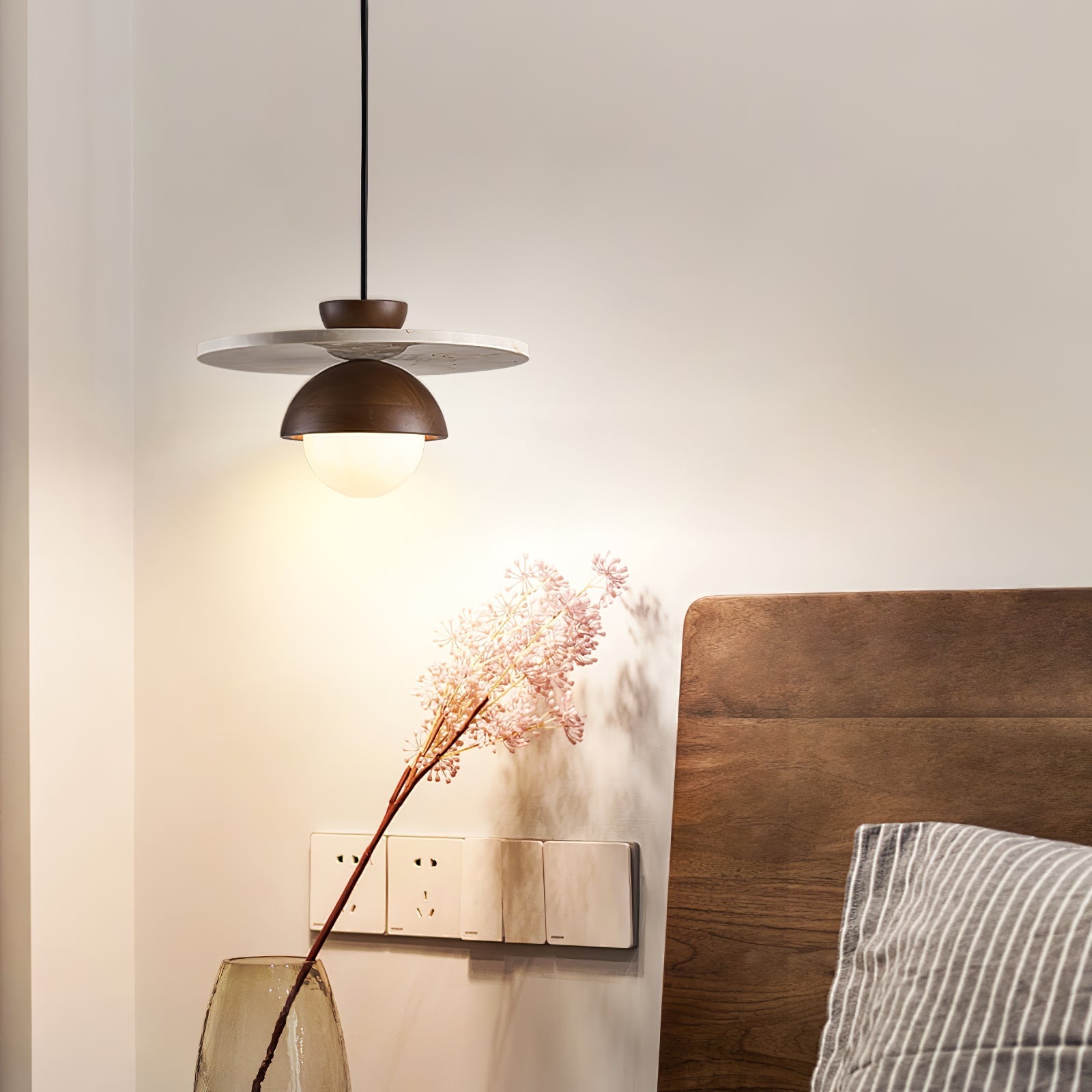 Vera Travertine Glass Pendant Light Design