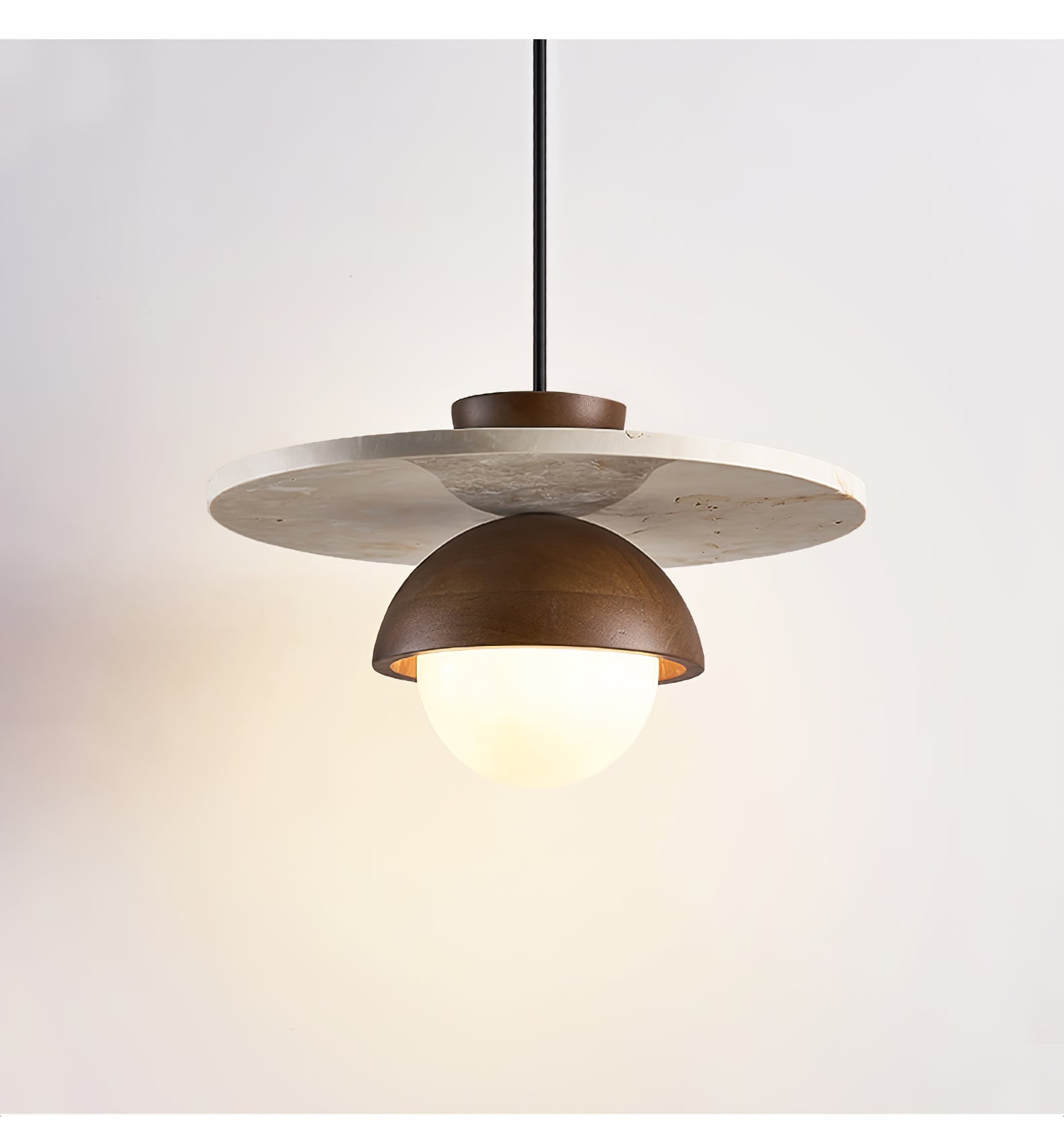 Vera Travertine Glass Pendant Light Design