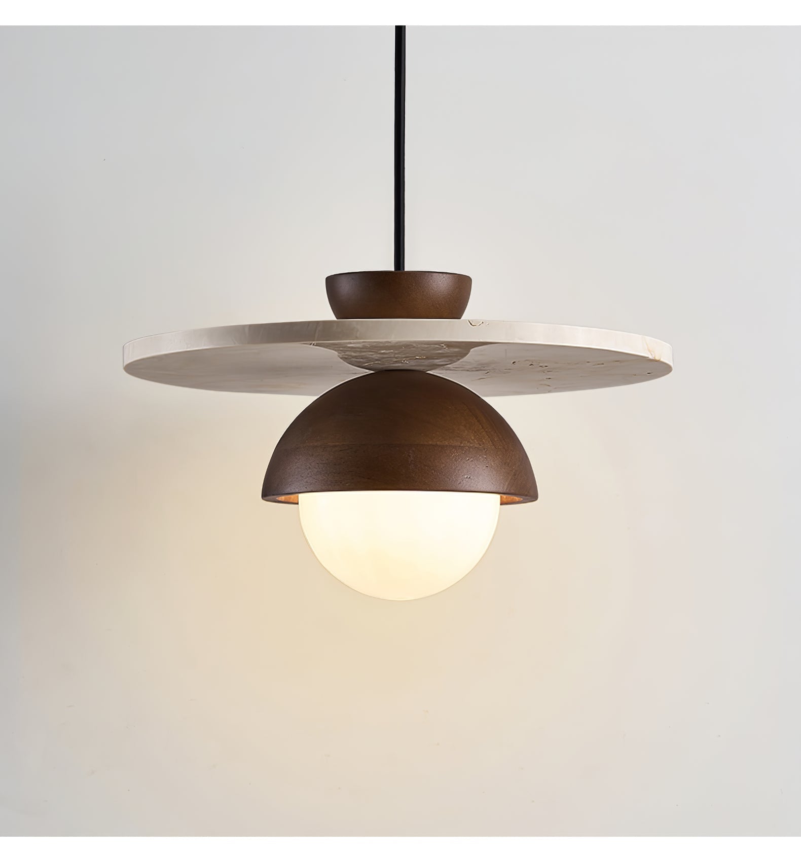 Vera Travertine Glass Pendant Light Design