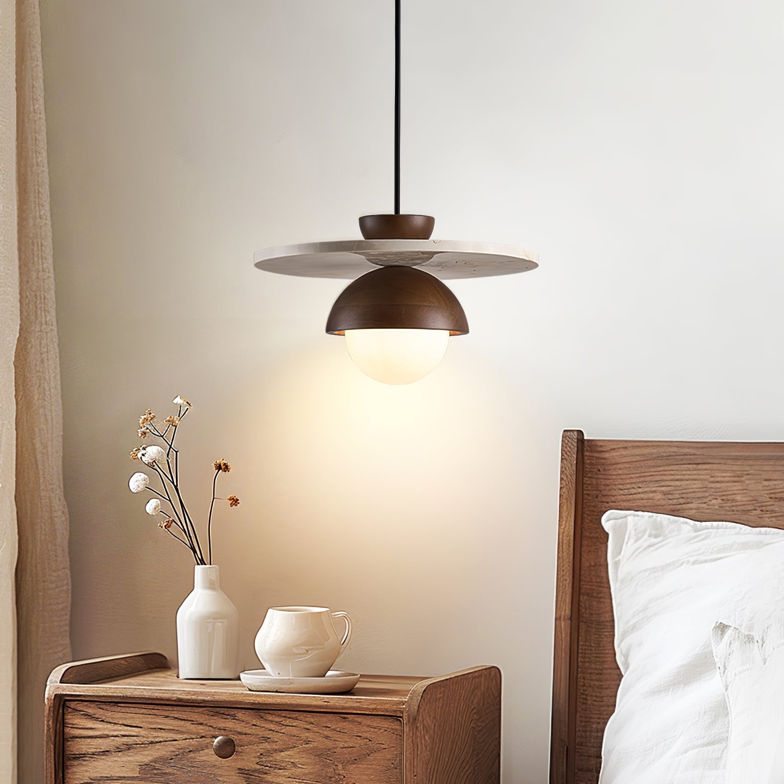 Vera Travertine Glass Pendant Light Design