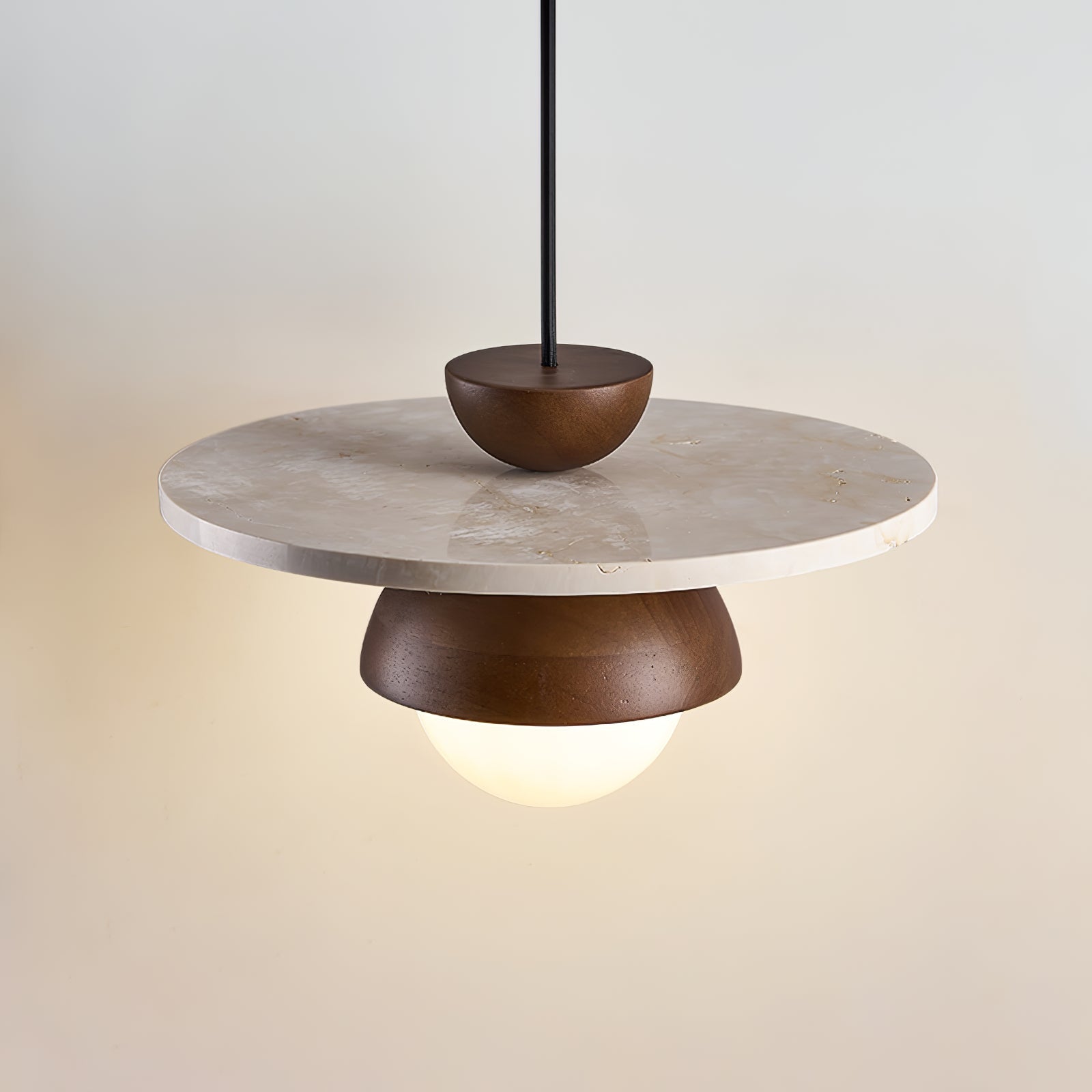 Vera Travertine Glass Pendant Light Design