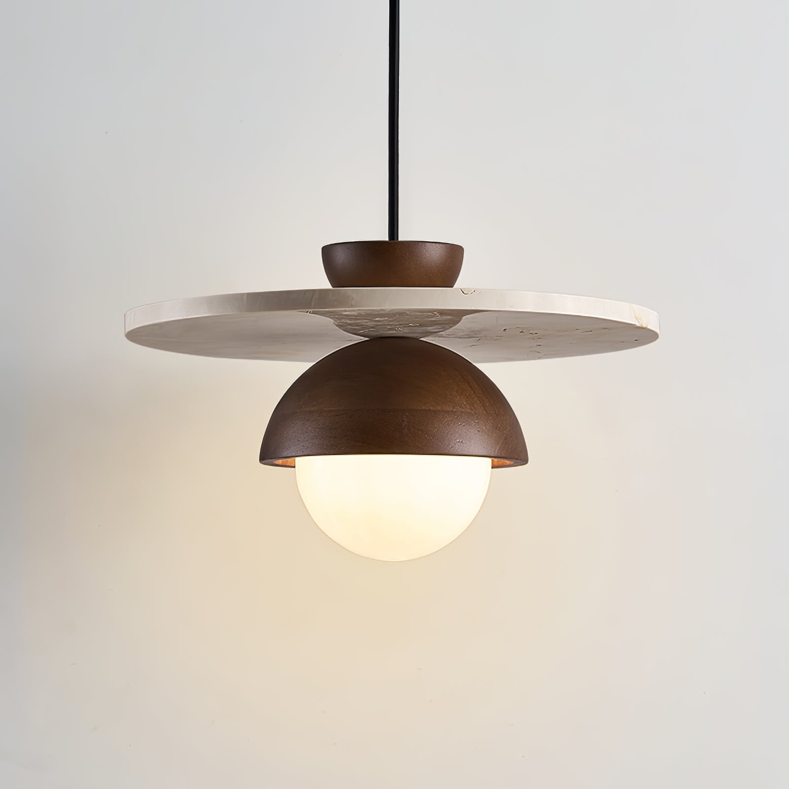 Vera Travertine Glass Pendant Light Design