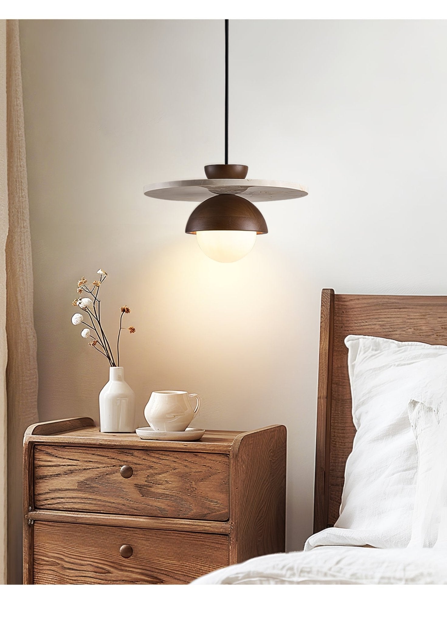 Vera Travertine Glass Pendant Light Design