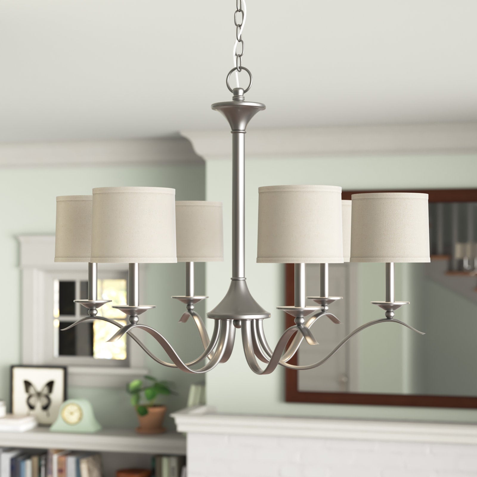 Vatnuvys Traditional Premium Brass Fabric Chandelier - Letslighting