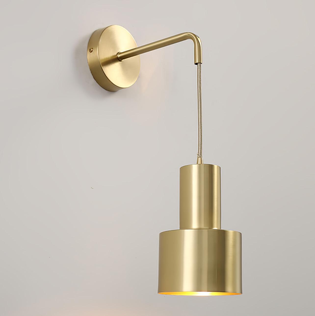 Alvina Modern Minimalist Brass Wall Light - Letslighting
