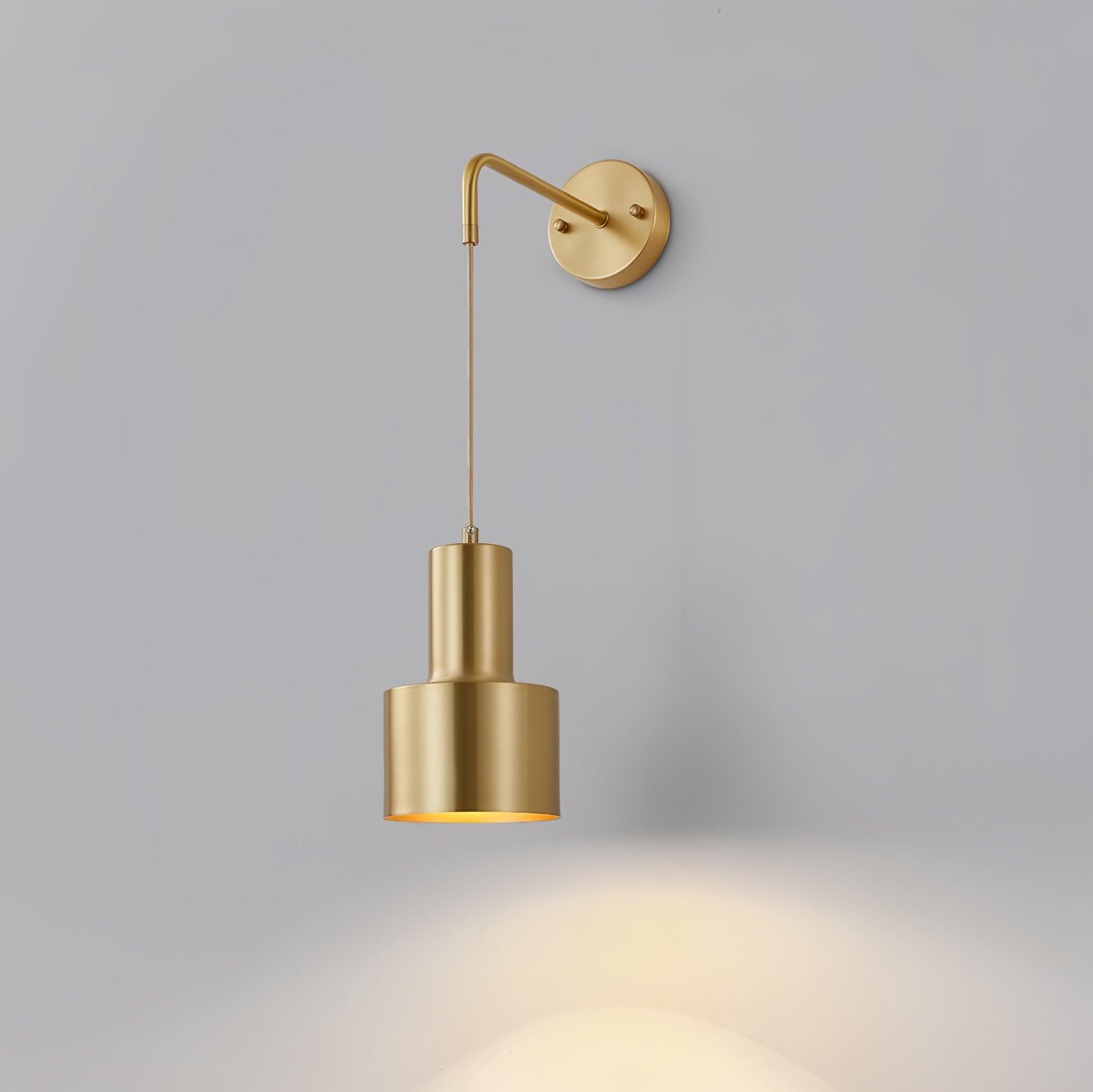 Alvina Modern Minimalist Brass Wall Light - Letslighting