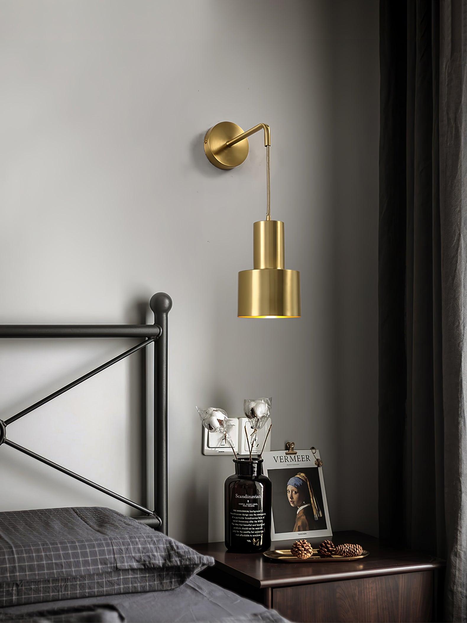 Alvina Modern Minimalist Brass Wall Light - Letslighting