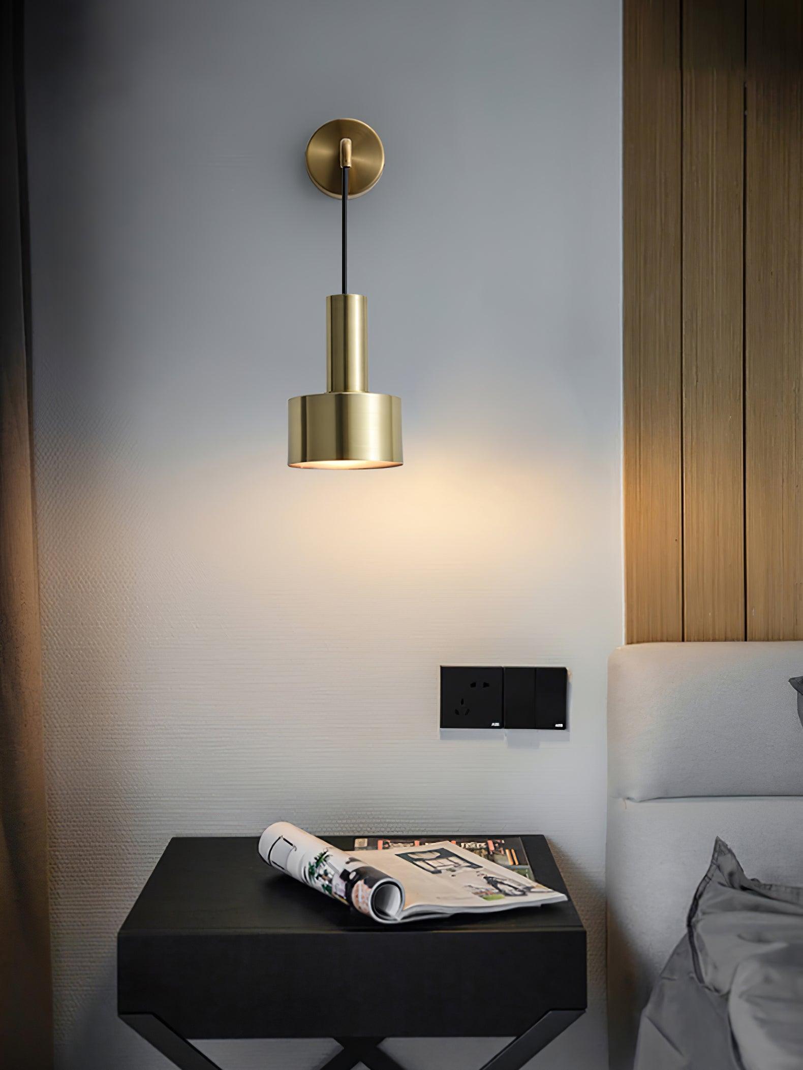 Alvina Modern Minimalist Brass Wall Light - Letslighting