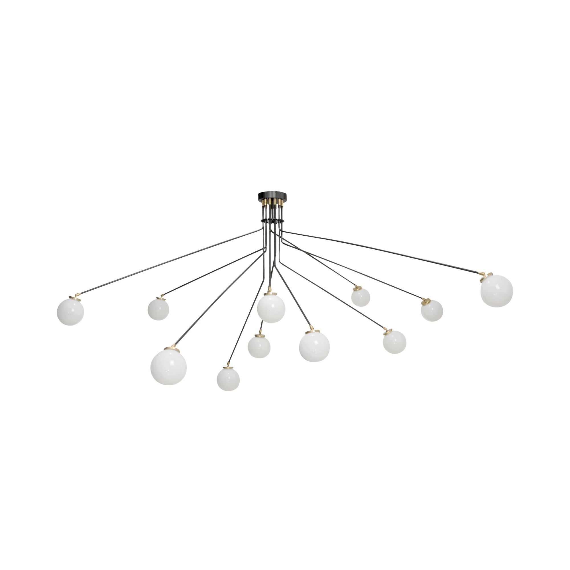 Vatnuvyo Modern Minimalist Brass Glass Ceiling Lamp - Letslighting