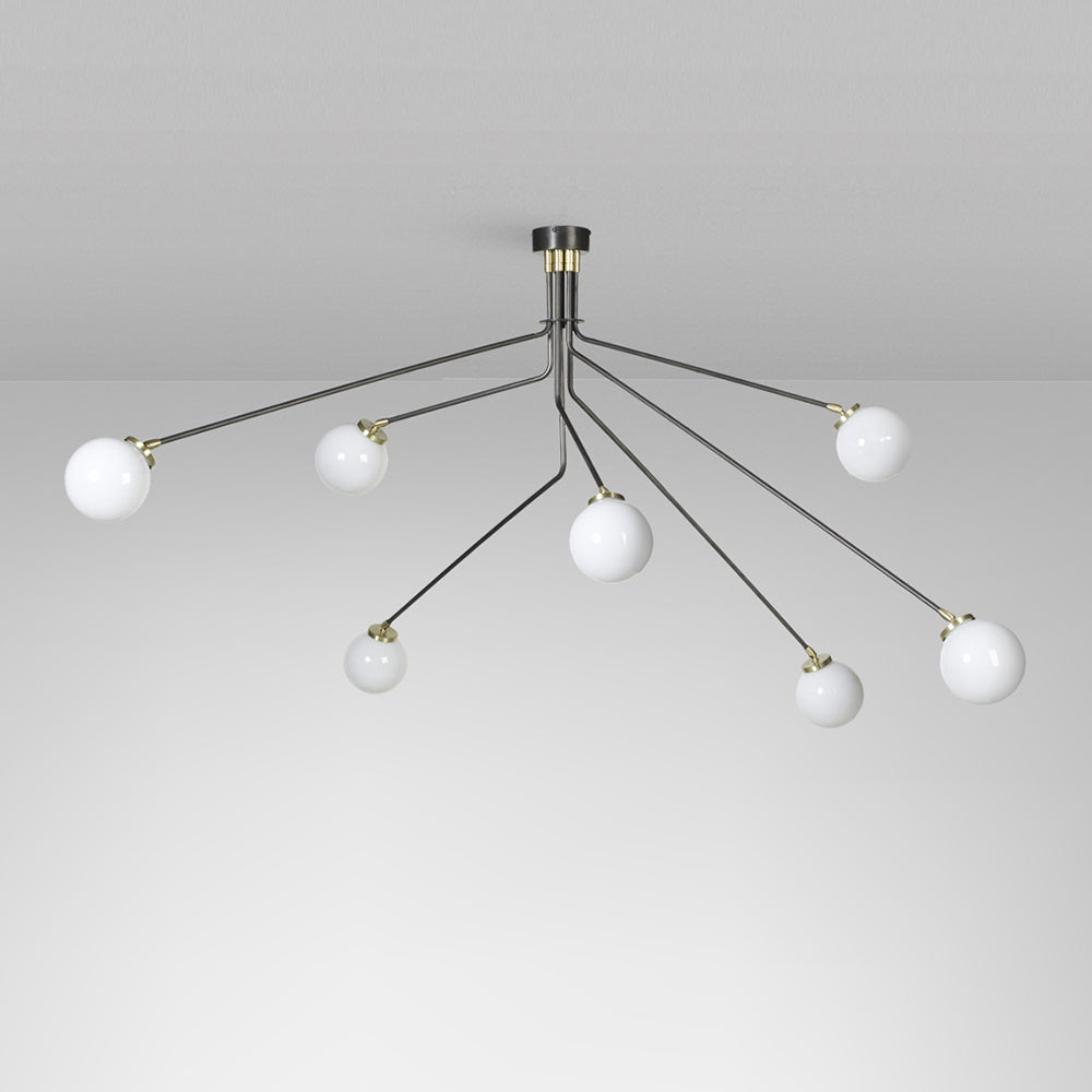 Vatnuvyo Modern Minimalist Brass Glass Ceiling Lamp - Letslighting