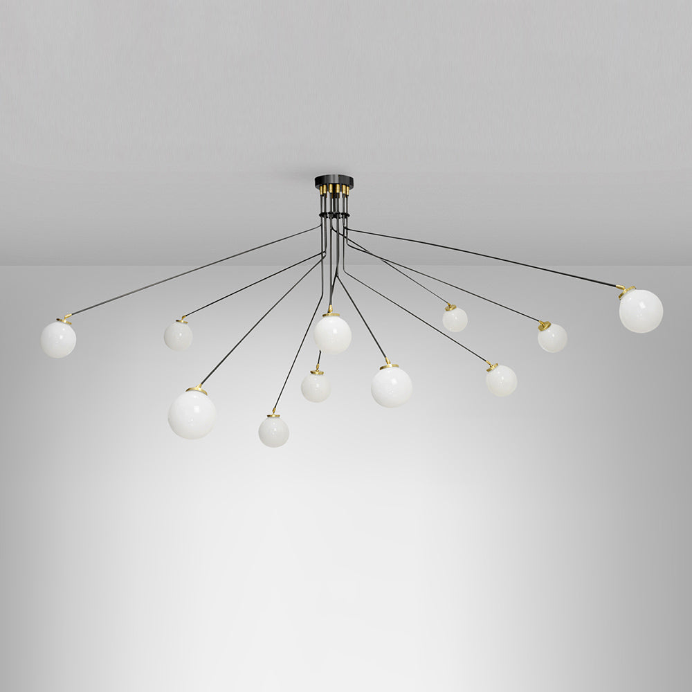 Vatnuvyo Modern Minimalist Brass Glass Ceiling Lamp - Letslighting