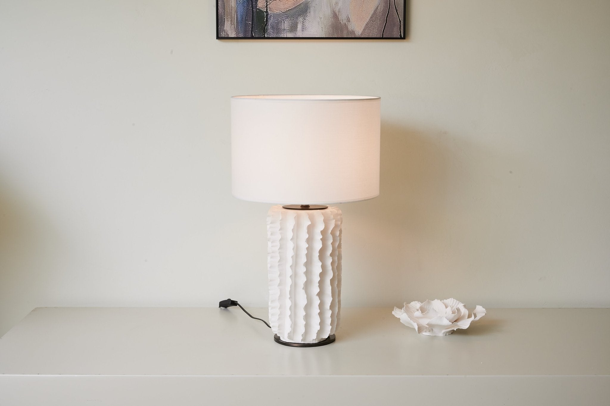 Evelyn Minimalist Ceramics Table Lamp - Letslighting