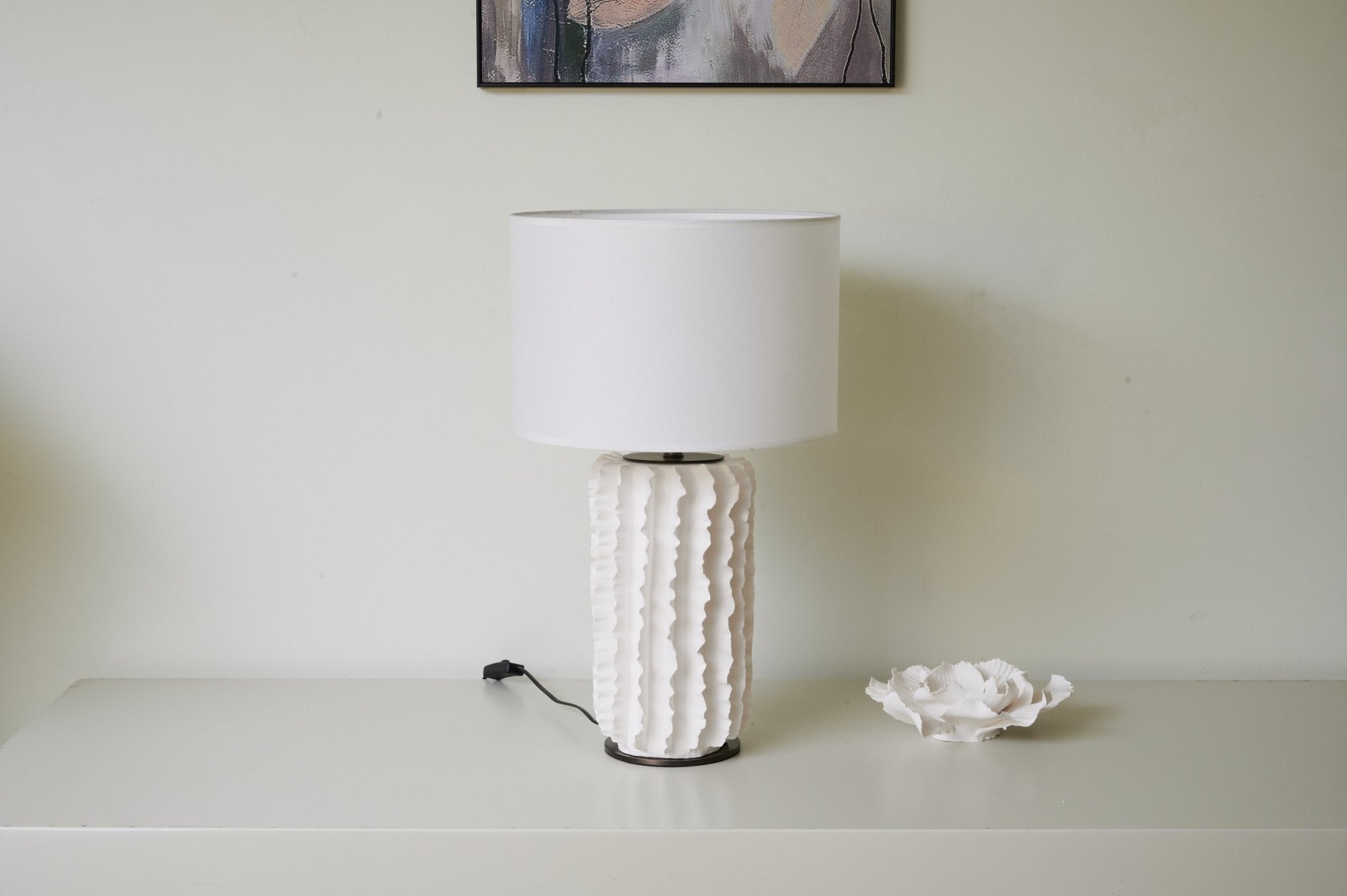 Evelyn Minimalist Ceramics Table Lamp - Letslighting