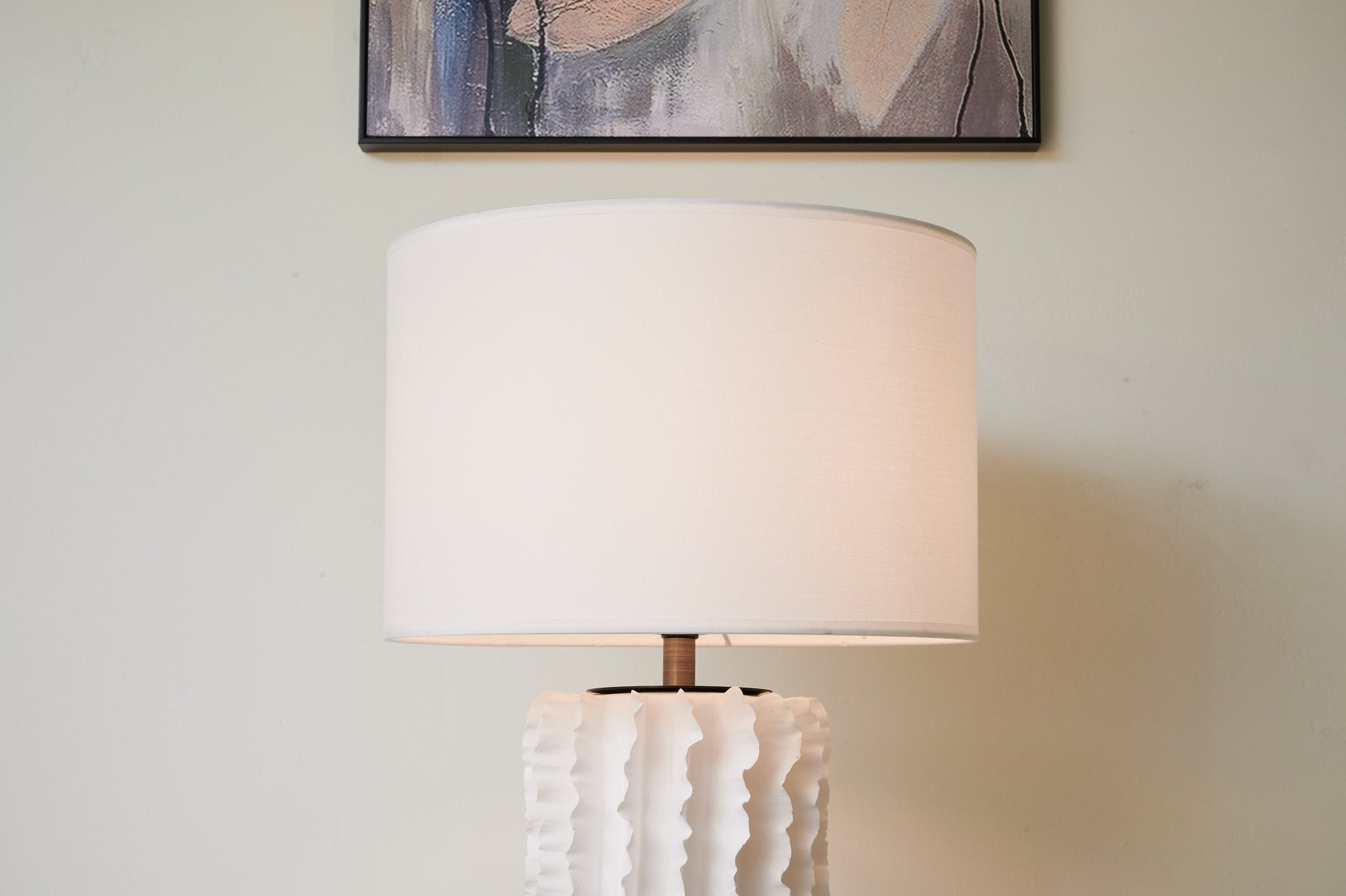 Evelyn Minimalist Ceramics Table Lamp - Letslighting