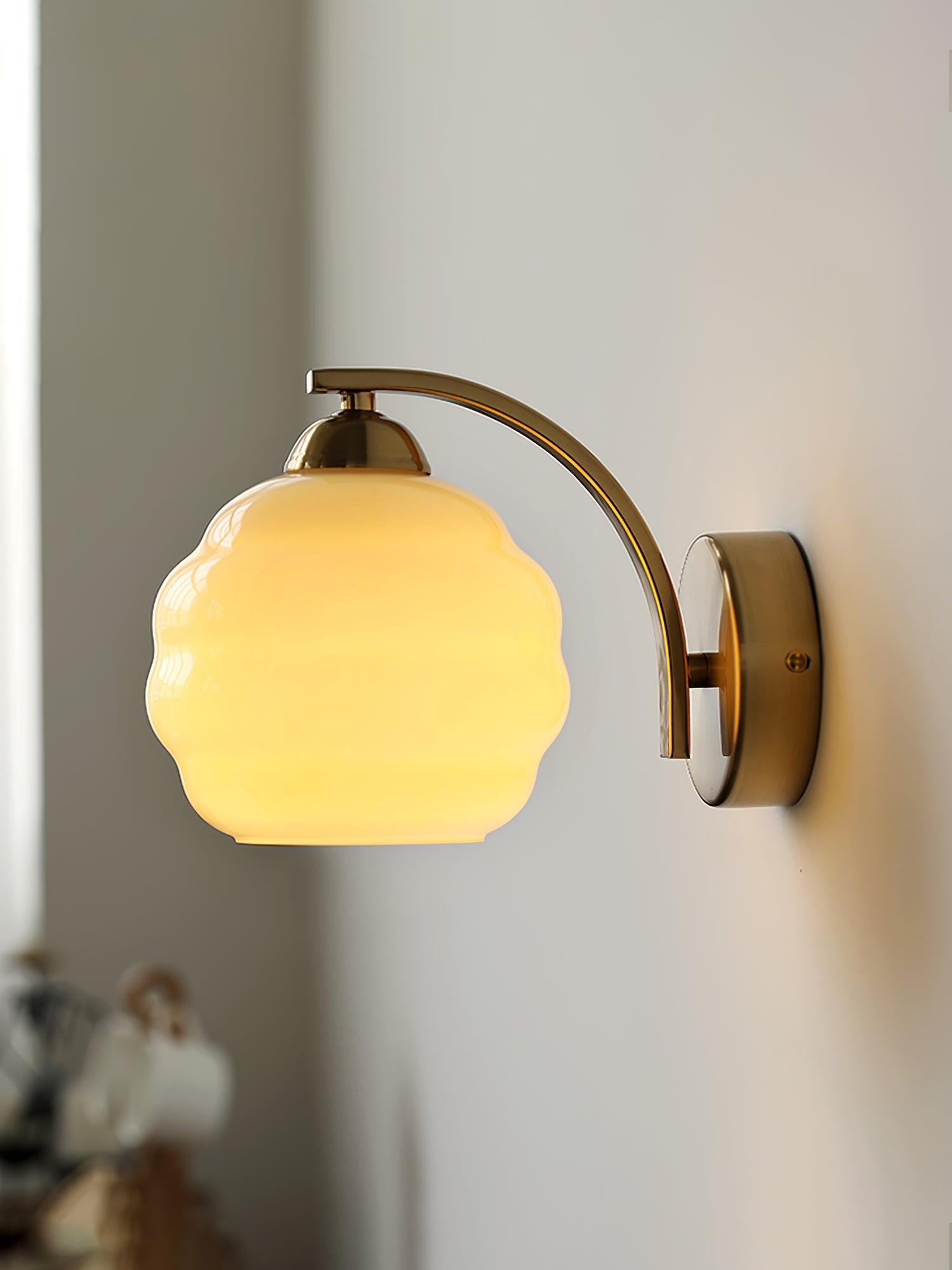 Lustra Wall Lamp Art Deco Glass Chrome - Letslighting