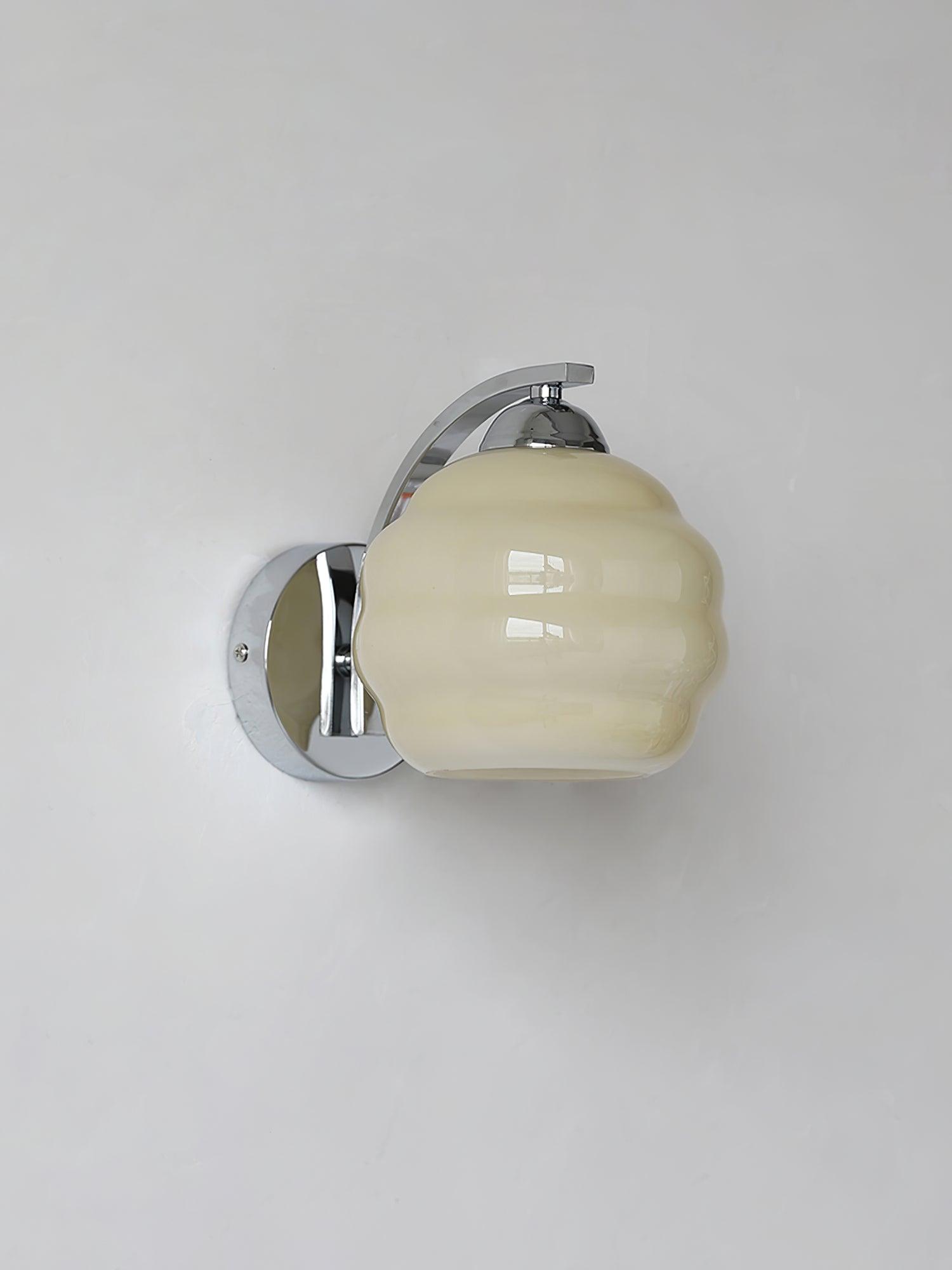 Lustra Wall Lamp Art Deco Glass Chrome - Letslighting