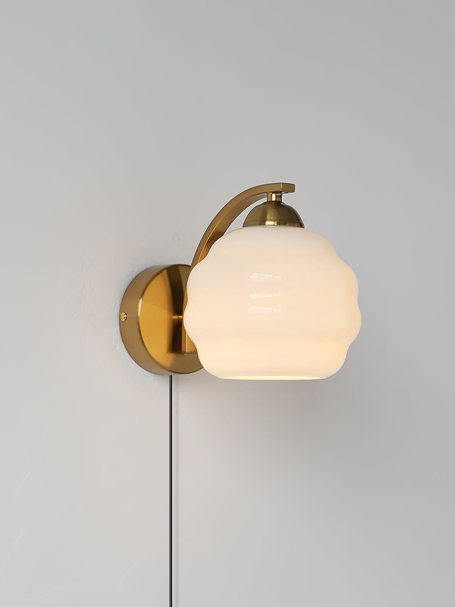Lustra Wall Lamp Art Deco Glass Chrome - Letslighting