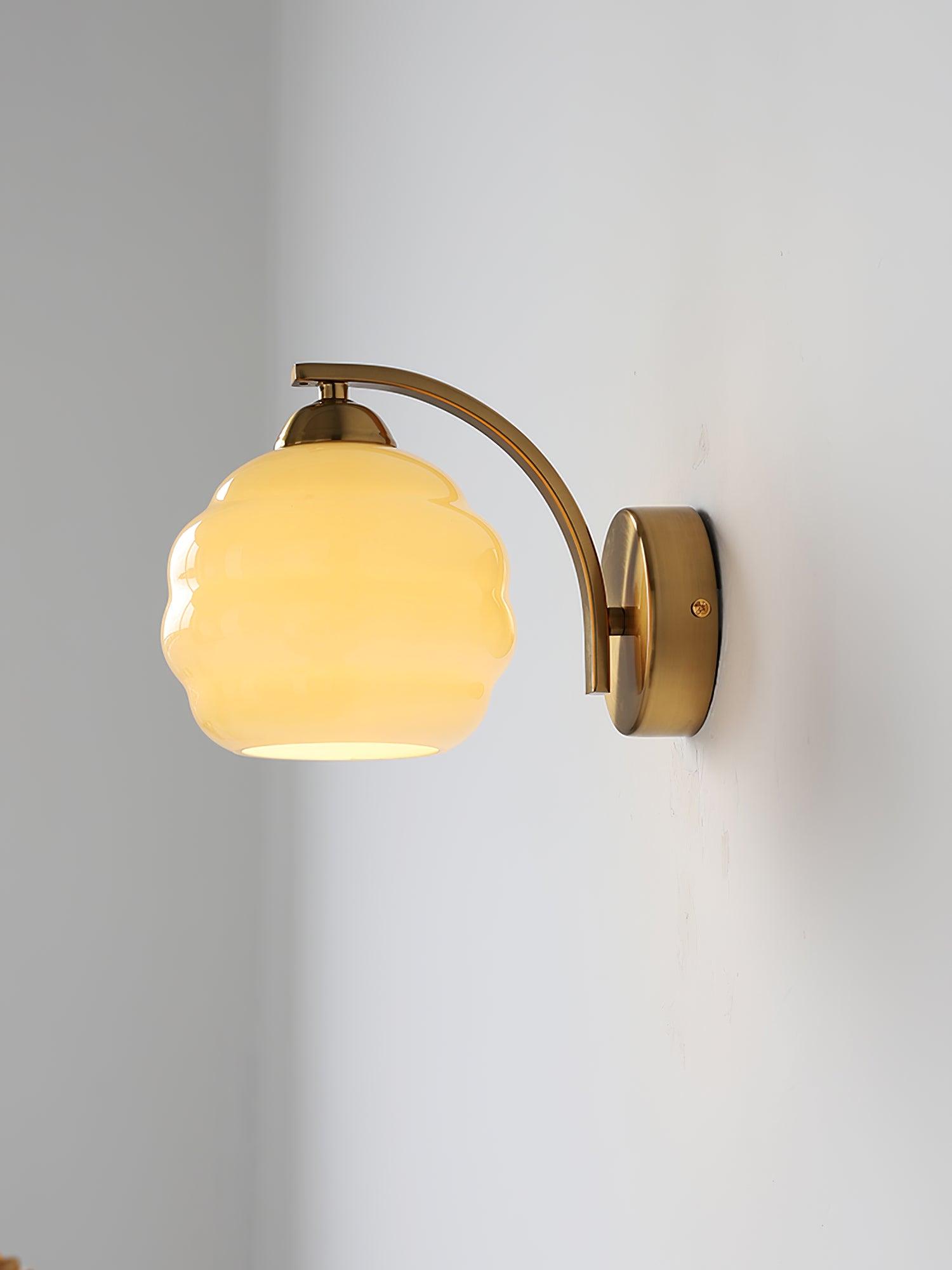 Lustra Wall Lamp Art Deco Glass Chrome - Letslighting