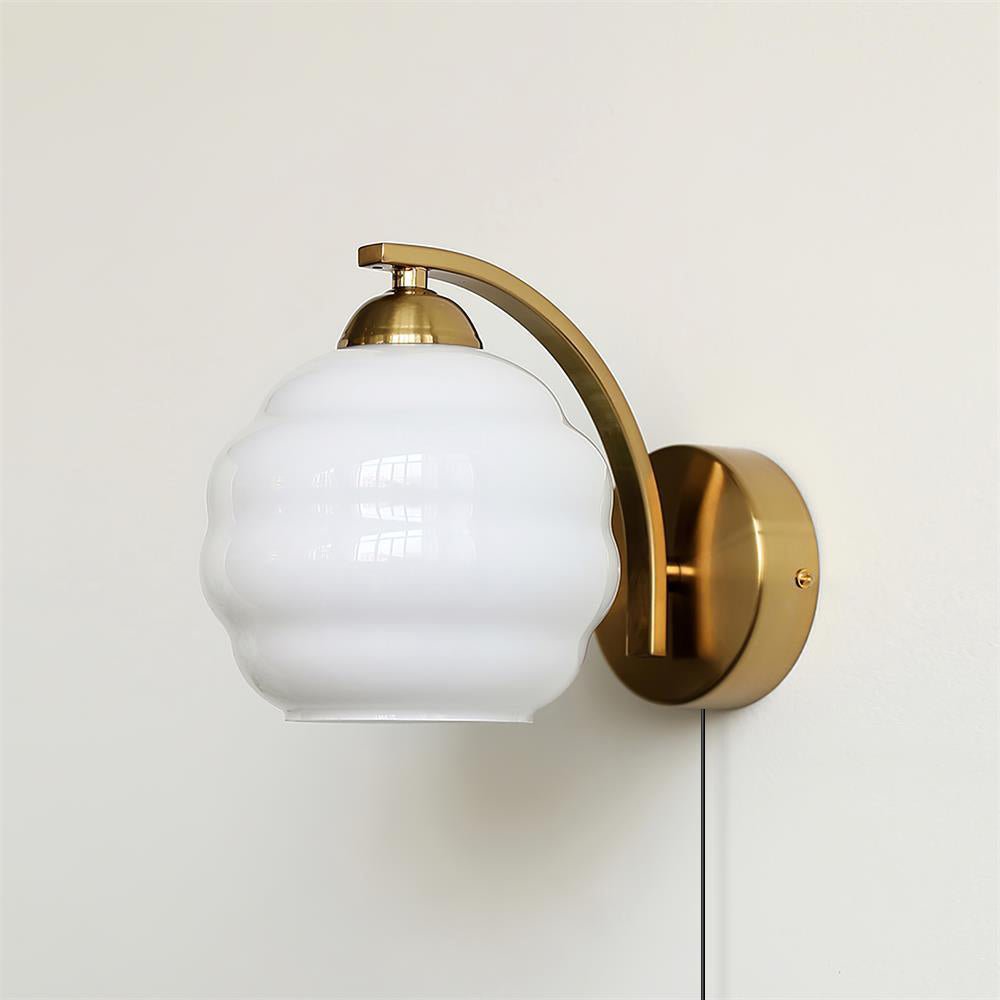 Lustra Wall Lamp Art Deco Glass Chrome - Letslighting