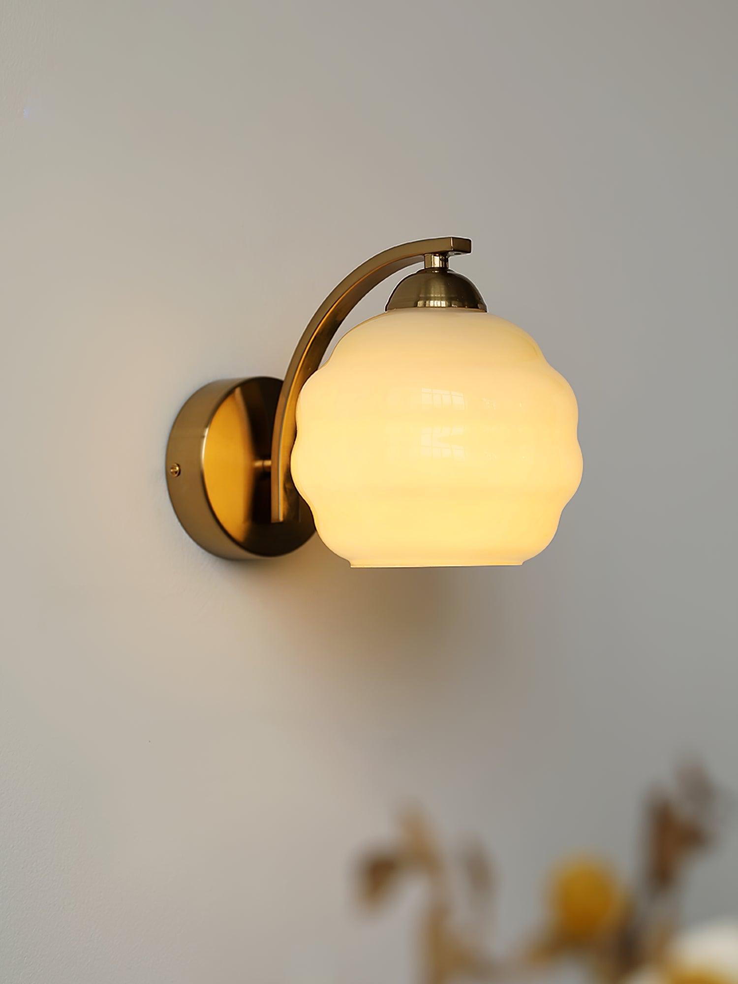 Lustra Wall Lamp Art Deco Glass Chrome - Letslighting