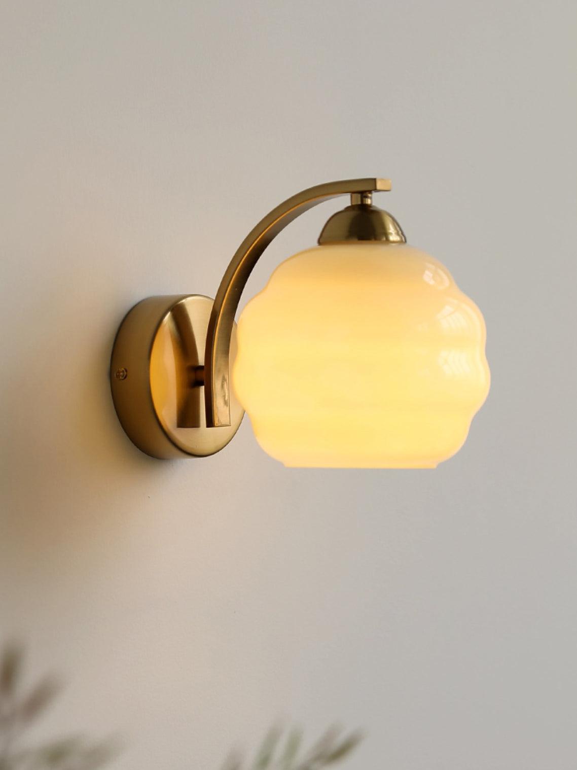 Lustra Wall Lamp Art Deco Glass Chrome - Letslighting