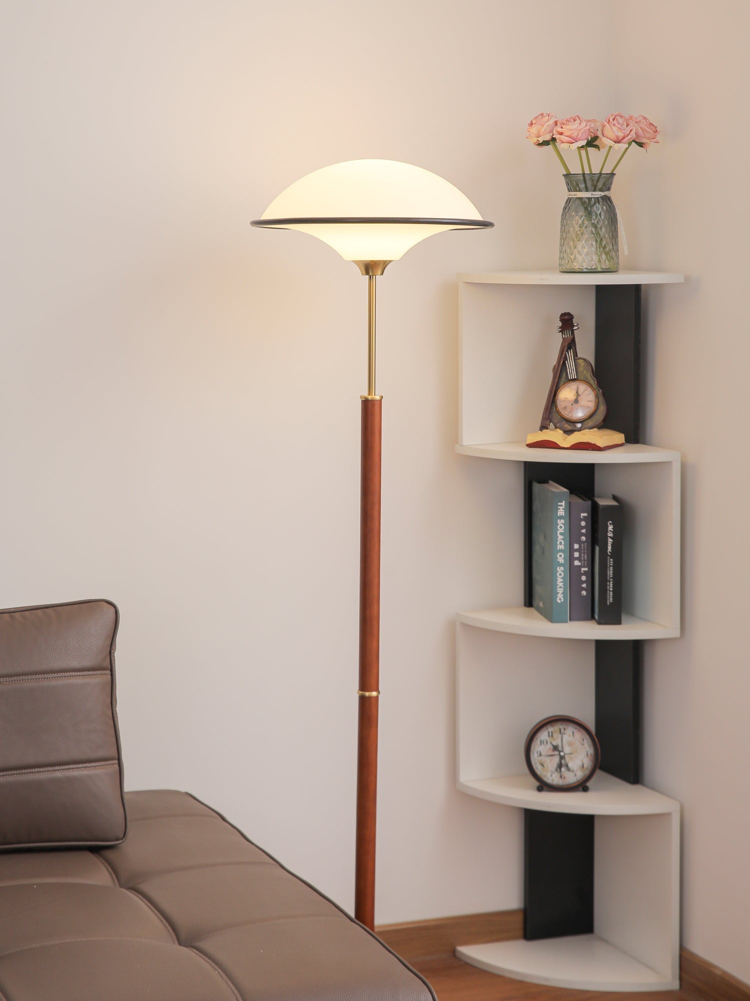 Astralis Wood Art Deco Floor Lamp - Letslighting