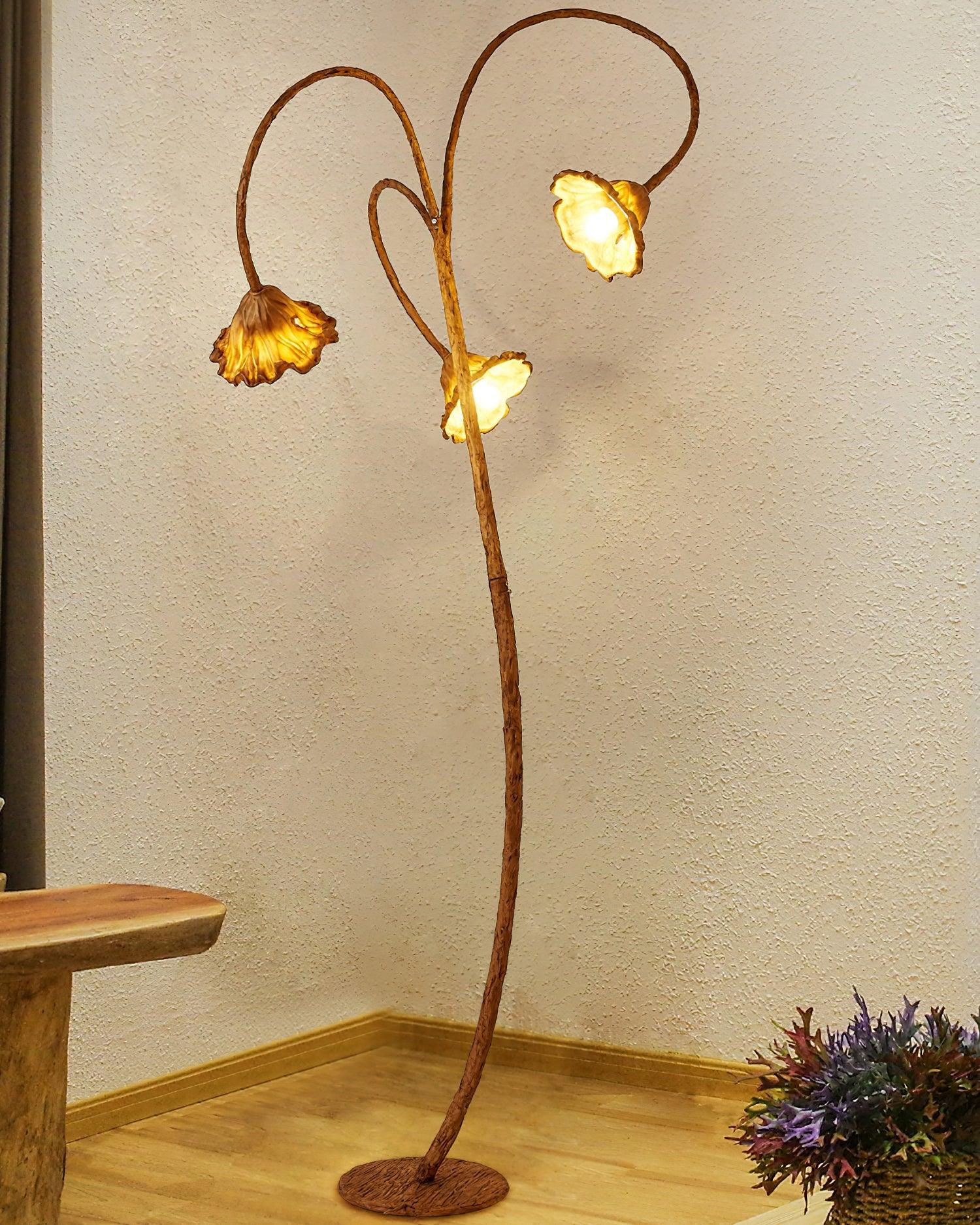 Gavin Natural Resin Floor Lamp - Letslighting