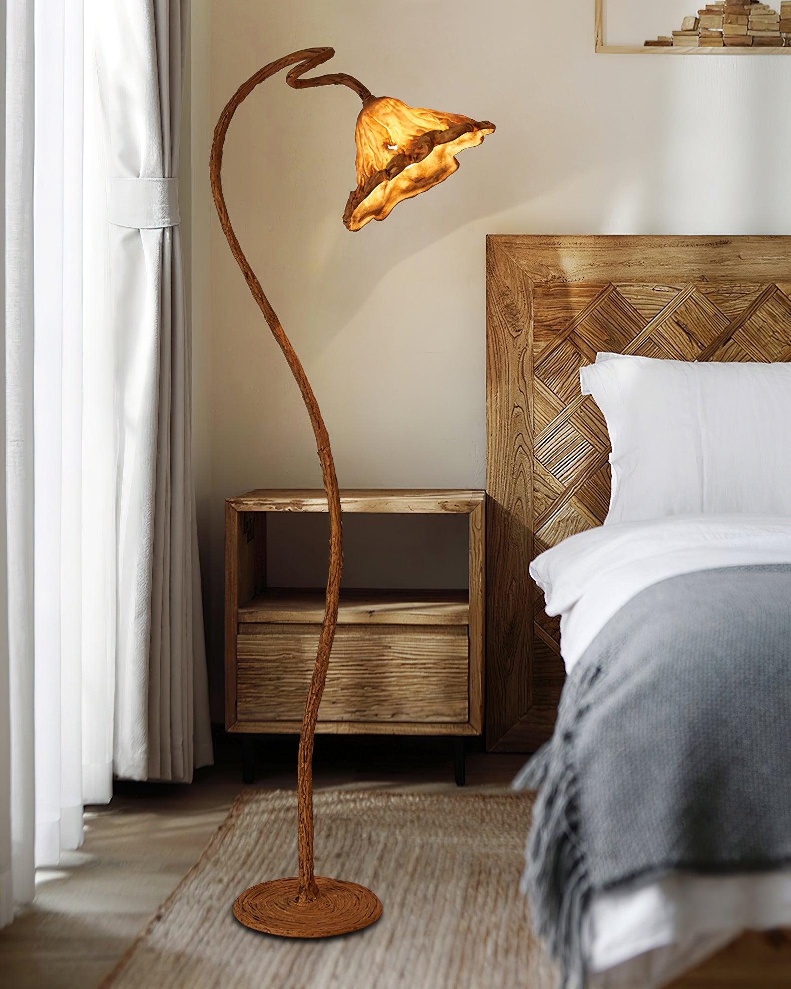 Gavin Natural Resin Floor Lamp - Letslighting