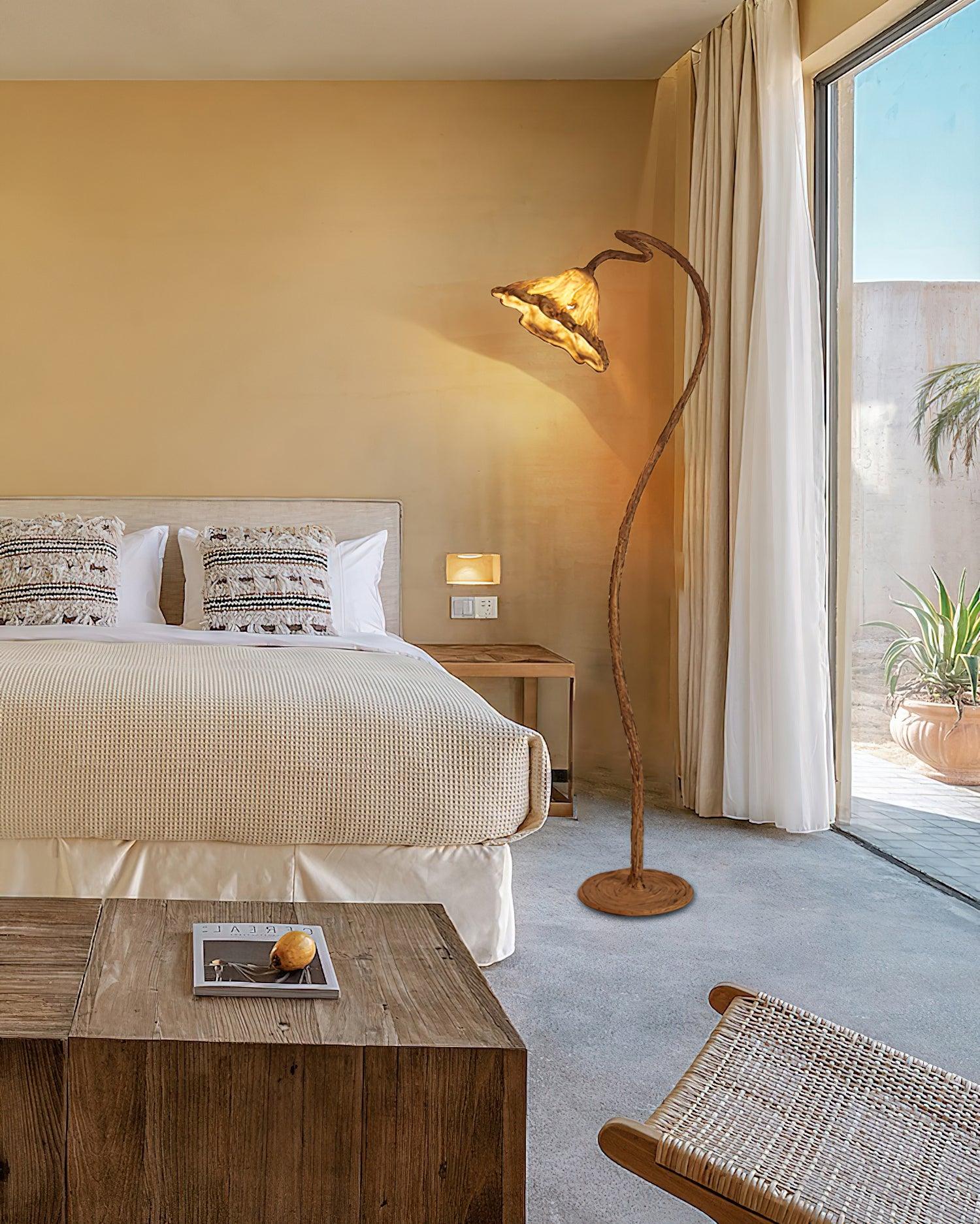 Gavin Natural Resin Floor Lamp - Letslighting