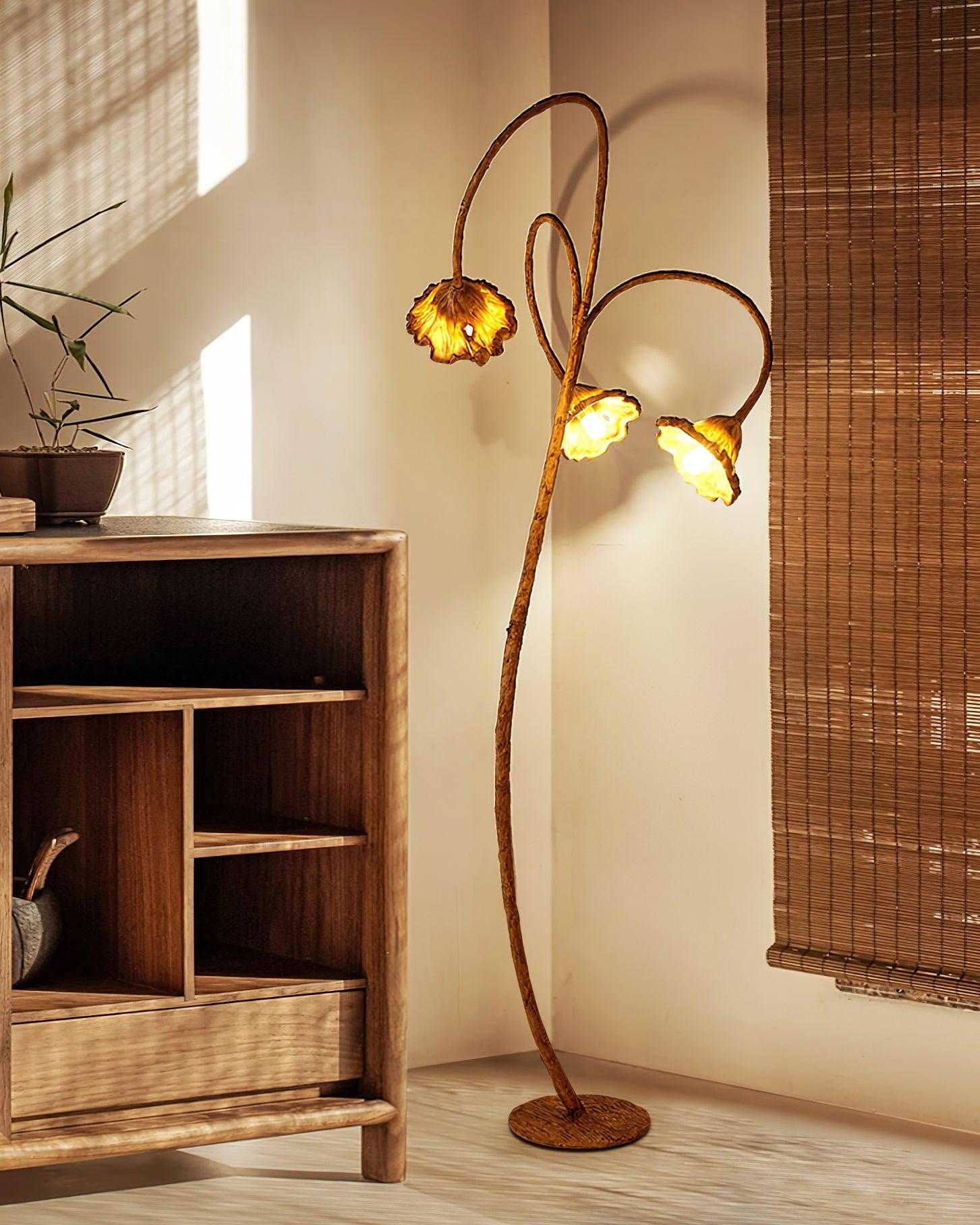 Gavin Natural Resin Floor Lamp - Letslighting