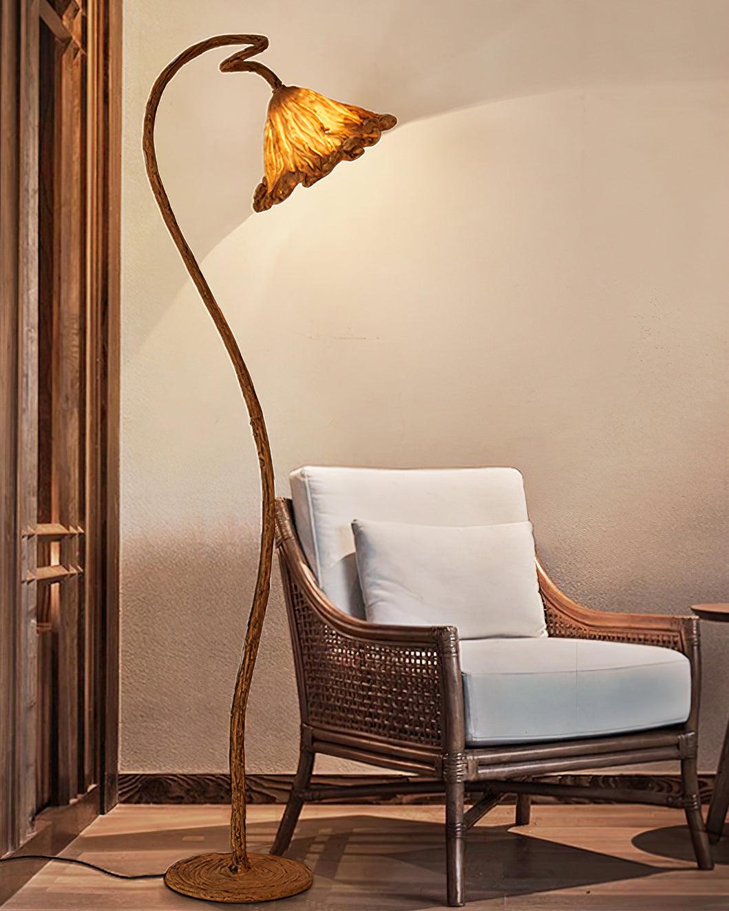 Gavin Natural Resin Floor Lamp - Letslighting