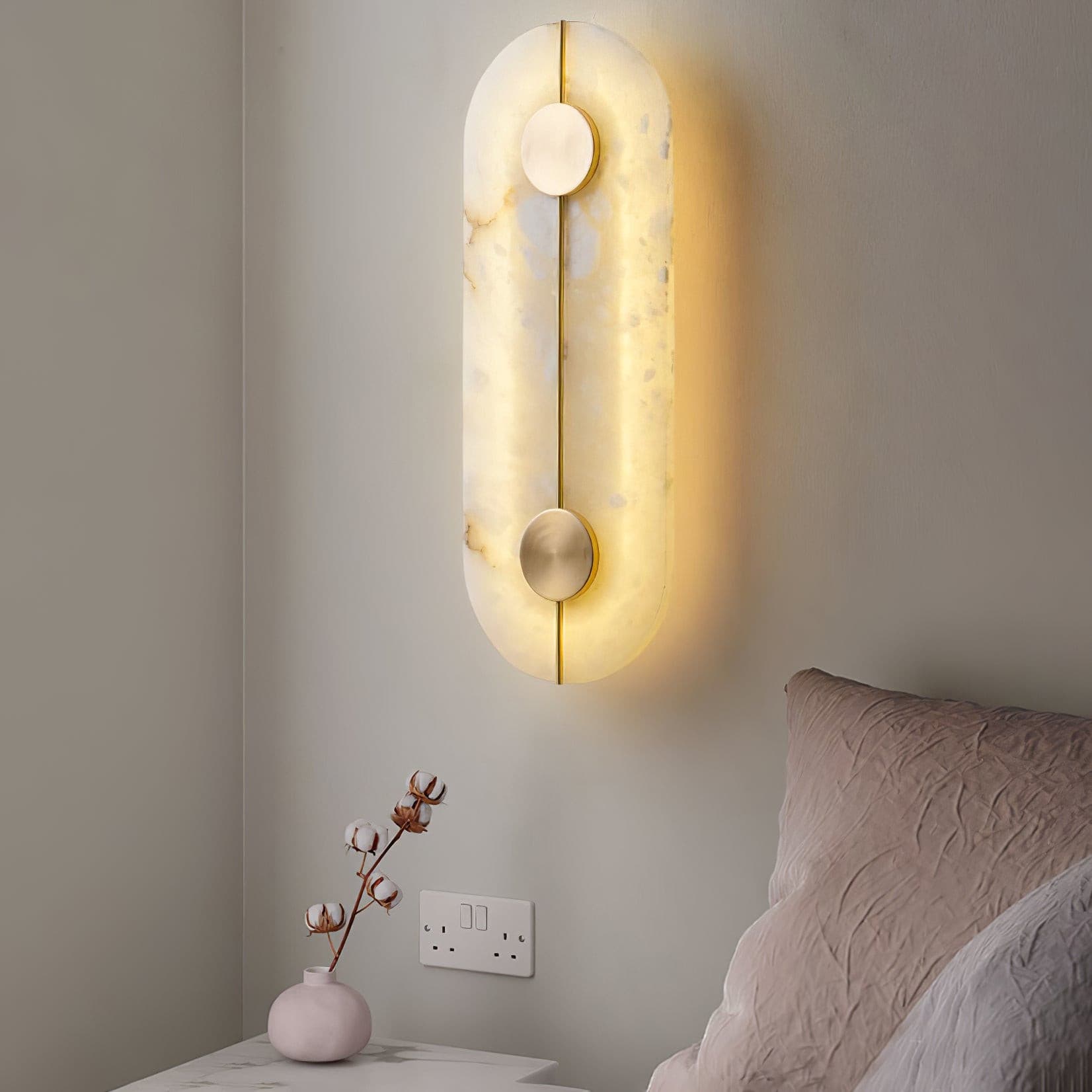 Artistic Wall Lamp Dolomite Copper Retro Flair - Letslighting