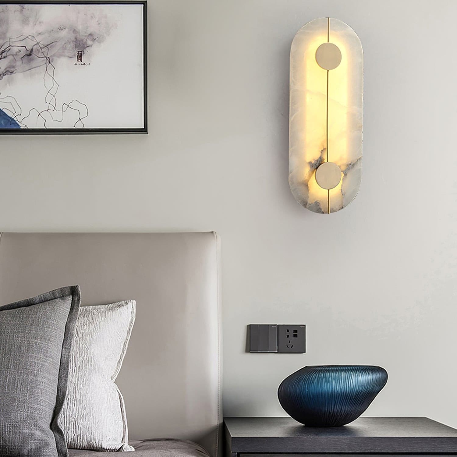 Artistic Wall Lamp Dolomite Copper Retro Flair - Letslighting