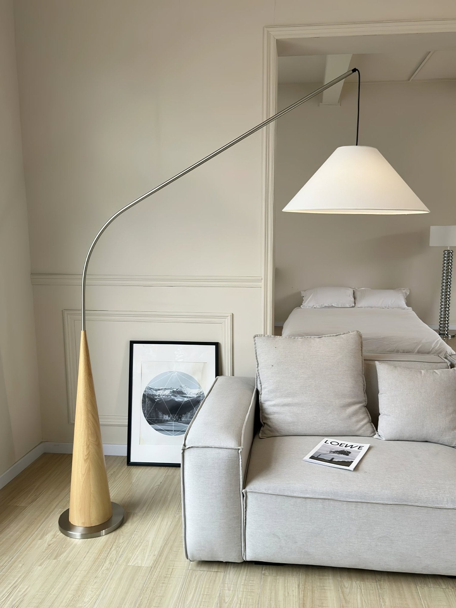 Uriah Minimalist Fabric Floor Lamp - Letslighting