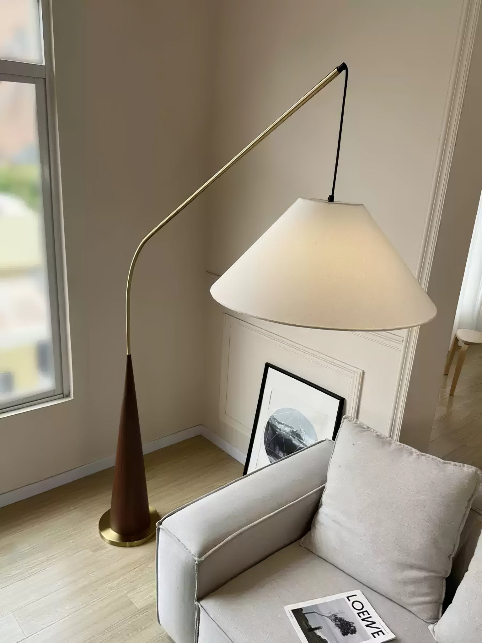 Uriah Minimalist Fabric Floor Lamp - Letslighting