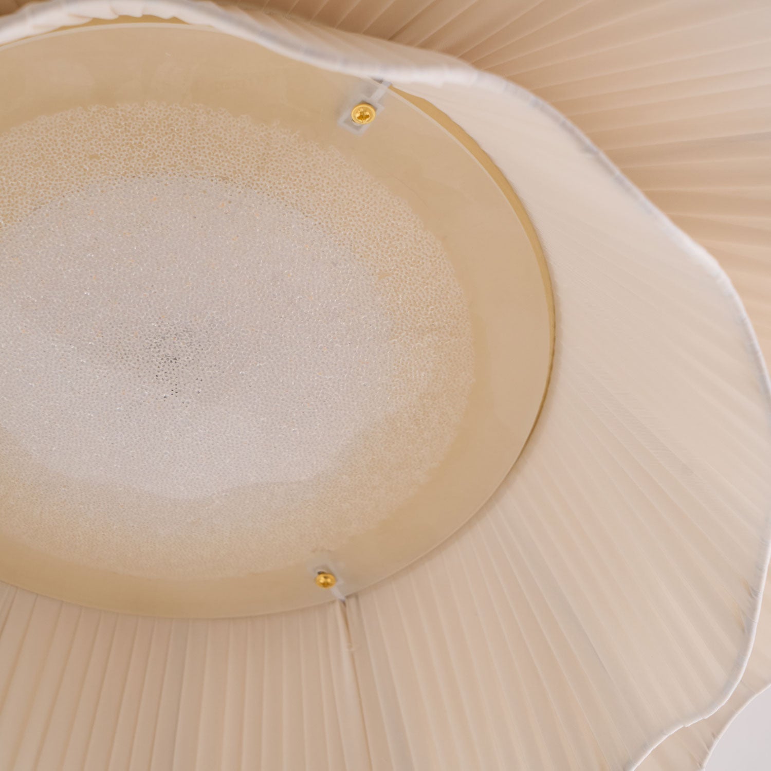 Mylirira Premium Elegance Wave Brass Fabric Ceiling Lamp - Letslighting