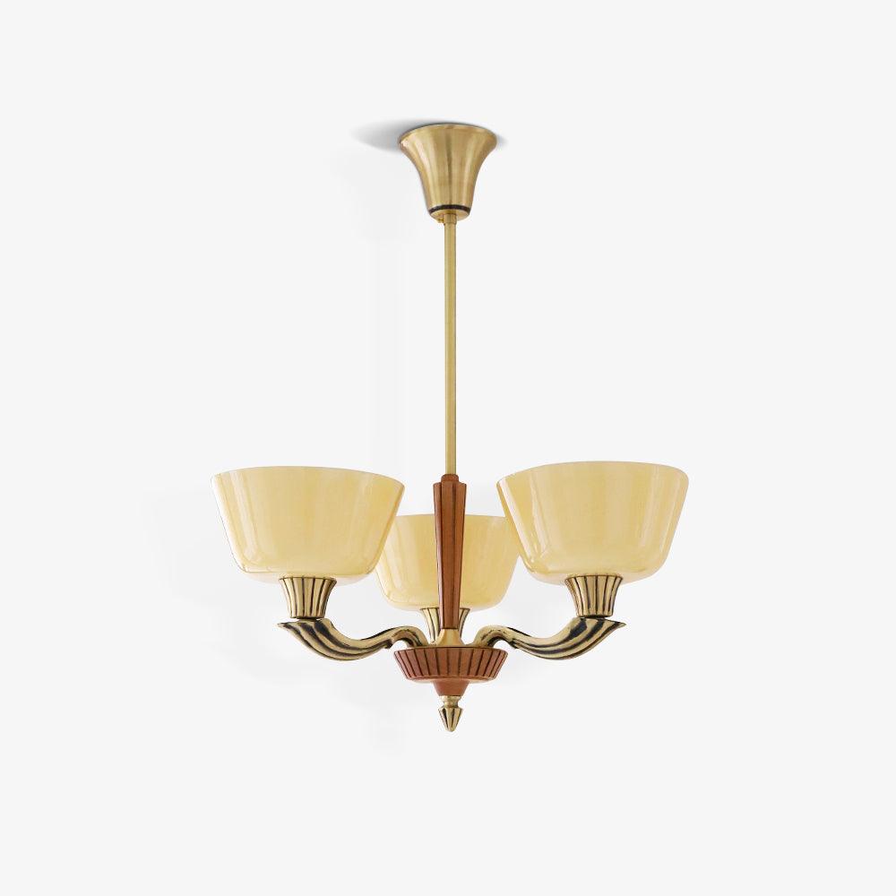 Lustra Chandelier Flared Shade Vintage - Letslighting