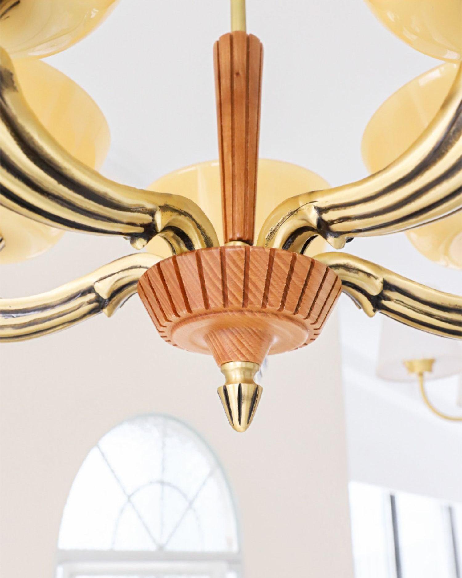 Lustra Chandelier Flared Shade Vintage - Letslighting