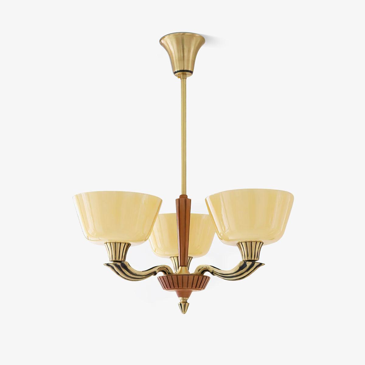 Lustra Chandelier Flared Shade Vintage - Letslighting